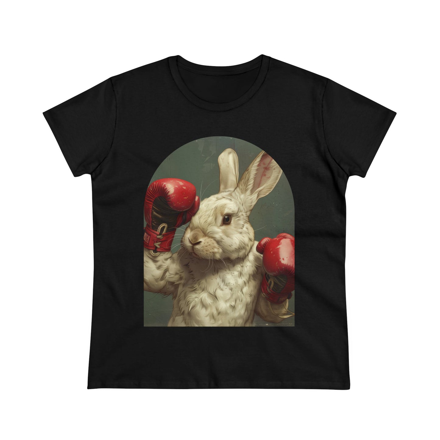 Boxing Rabbit - Women's Midweight Cotton Tee