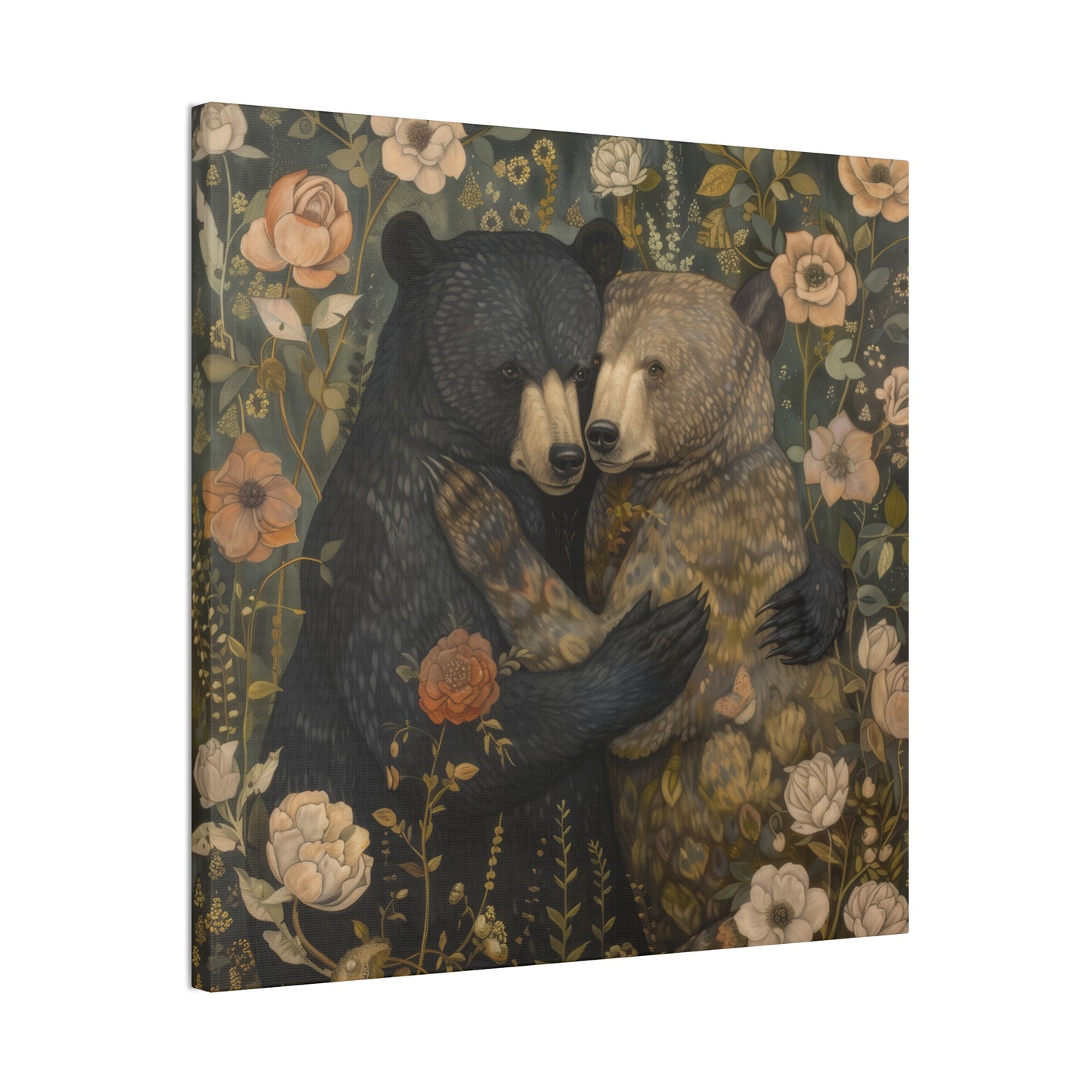 Hugging Bears - Canvas Stretched, 0.75" - Canvas Stretched, 0.75"