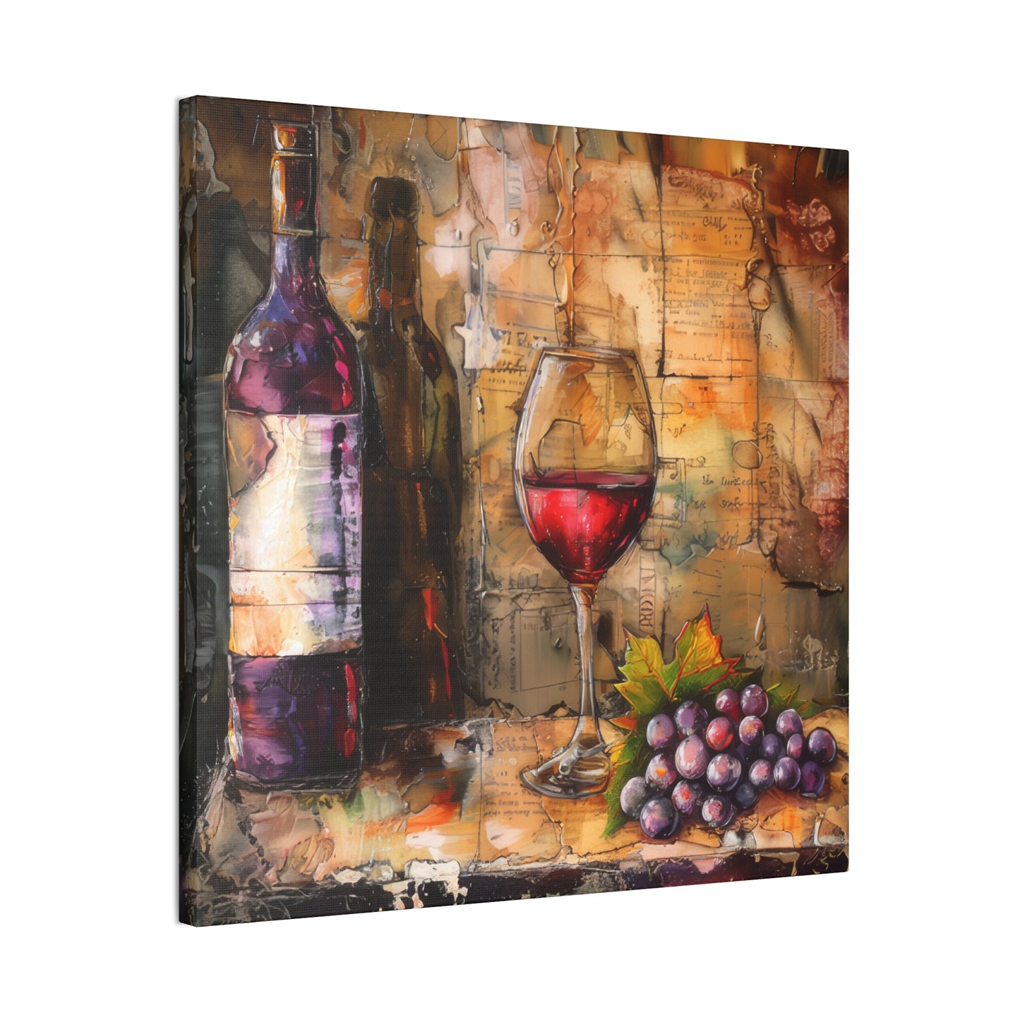 Wine - Canvas Stretched, 0.75"