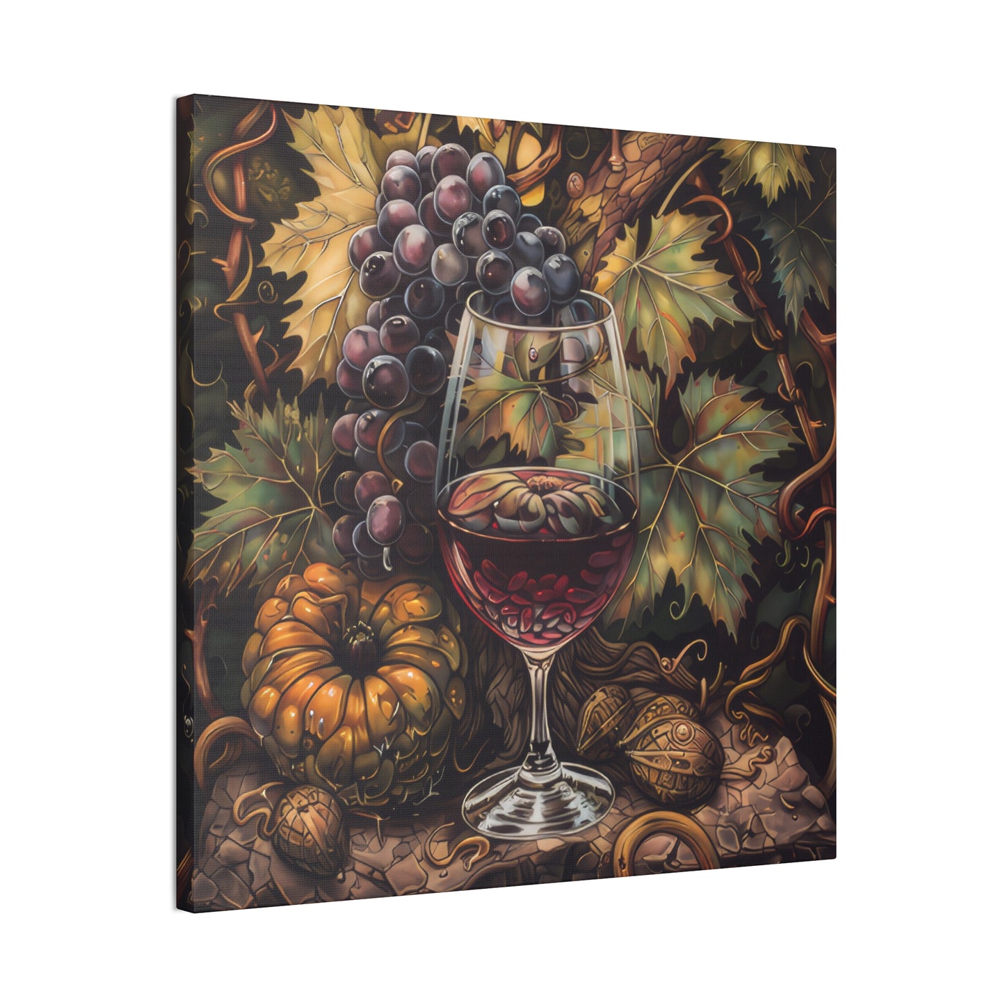 Wine - Canvas Stretched, 0.75"