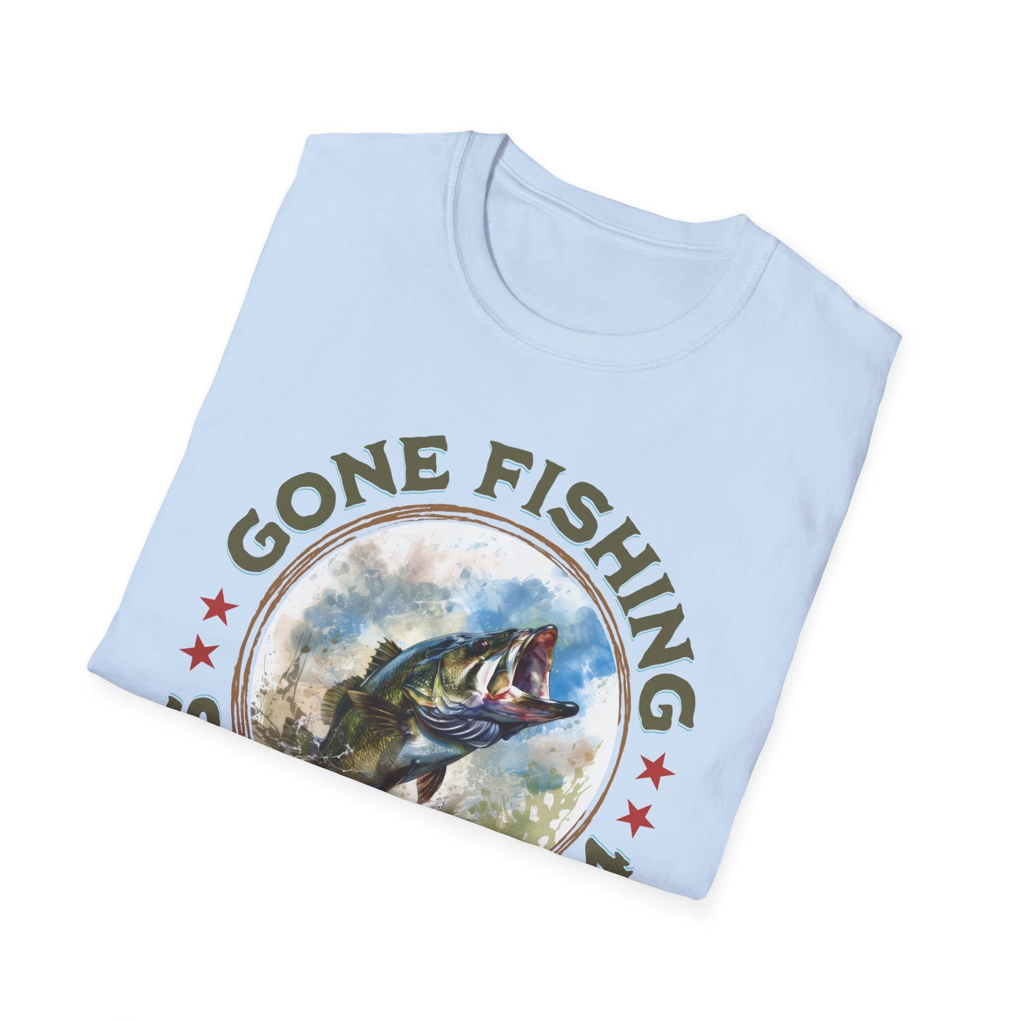 Gone Fishing - Unisex Softstyle T-Shirt