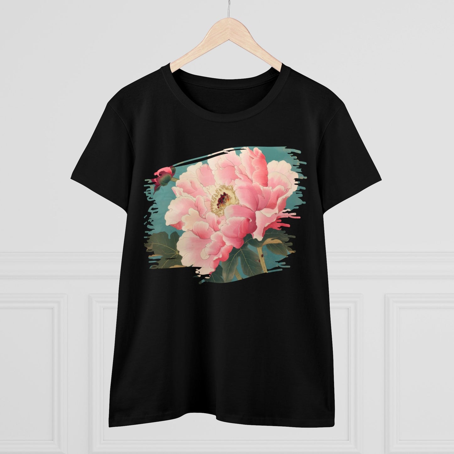 Peony - Flower - Women's Midweight Cotton Tee