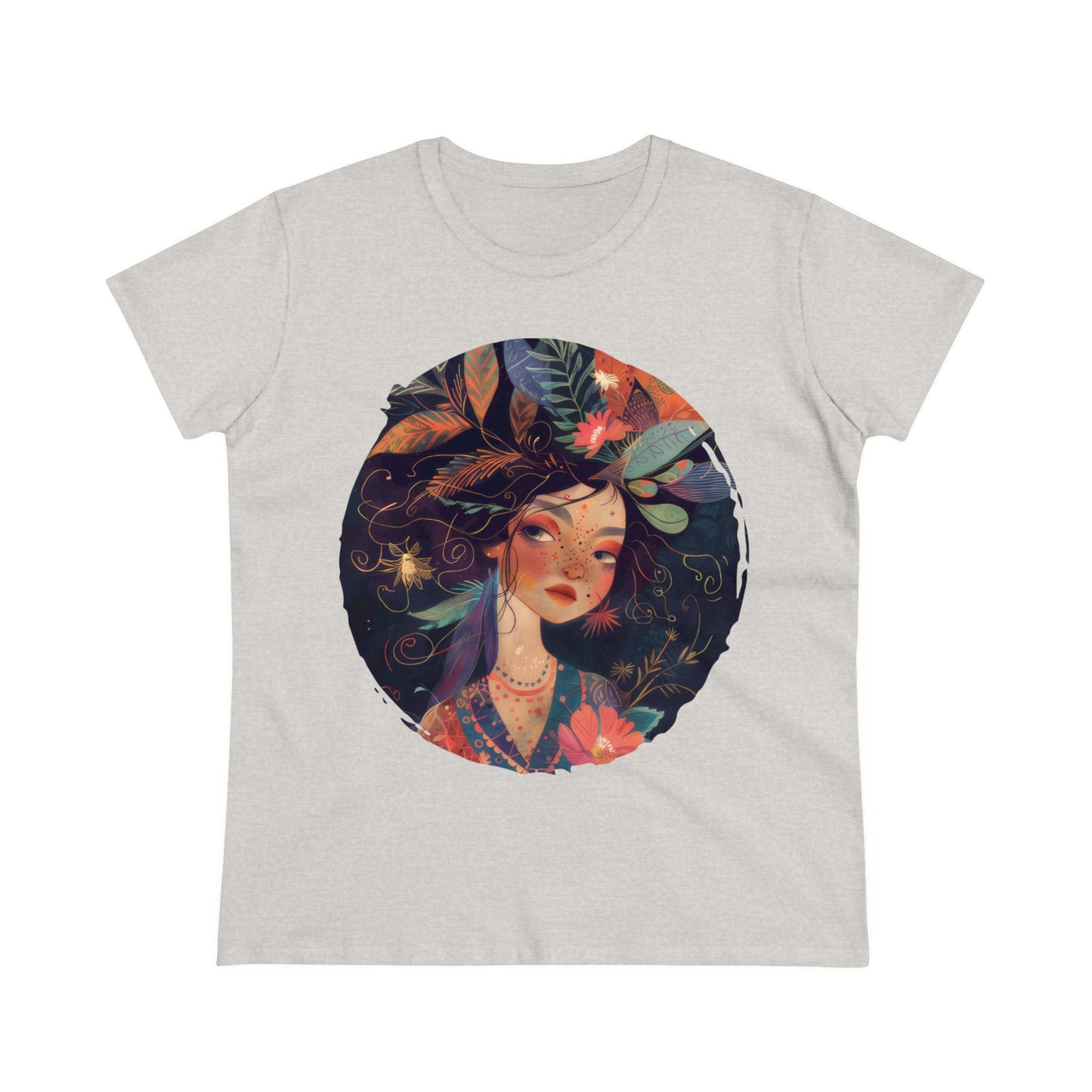 Flower Girl - Women's Midweight Cotton Tee