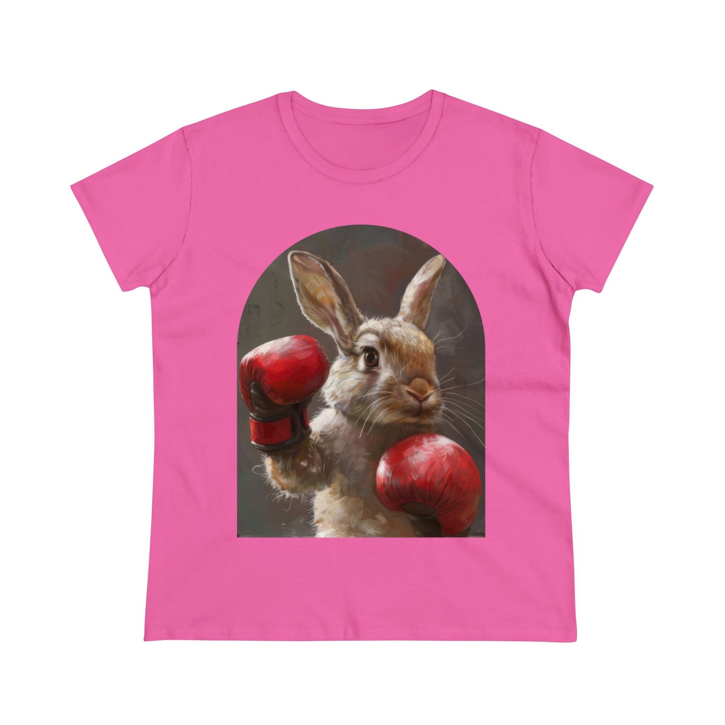 Boxing Rabbit - Women's Midweight Cotton Tee