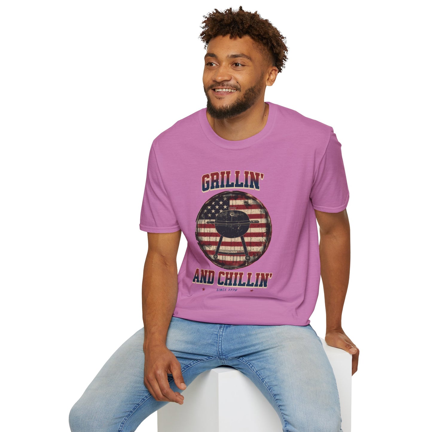 Grillin and Chillin - Unisex Softstyle T-Shirt