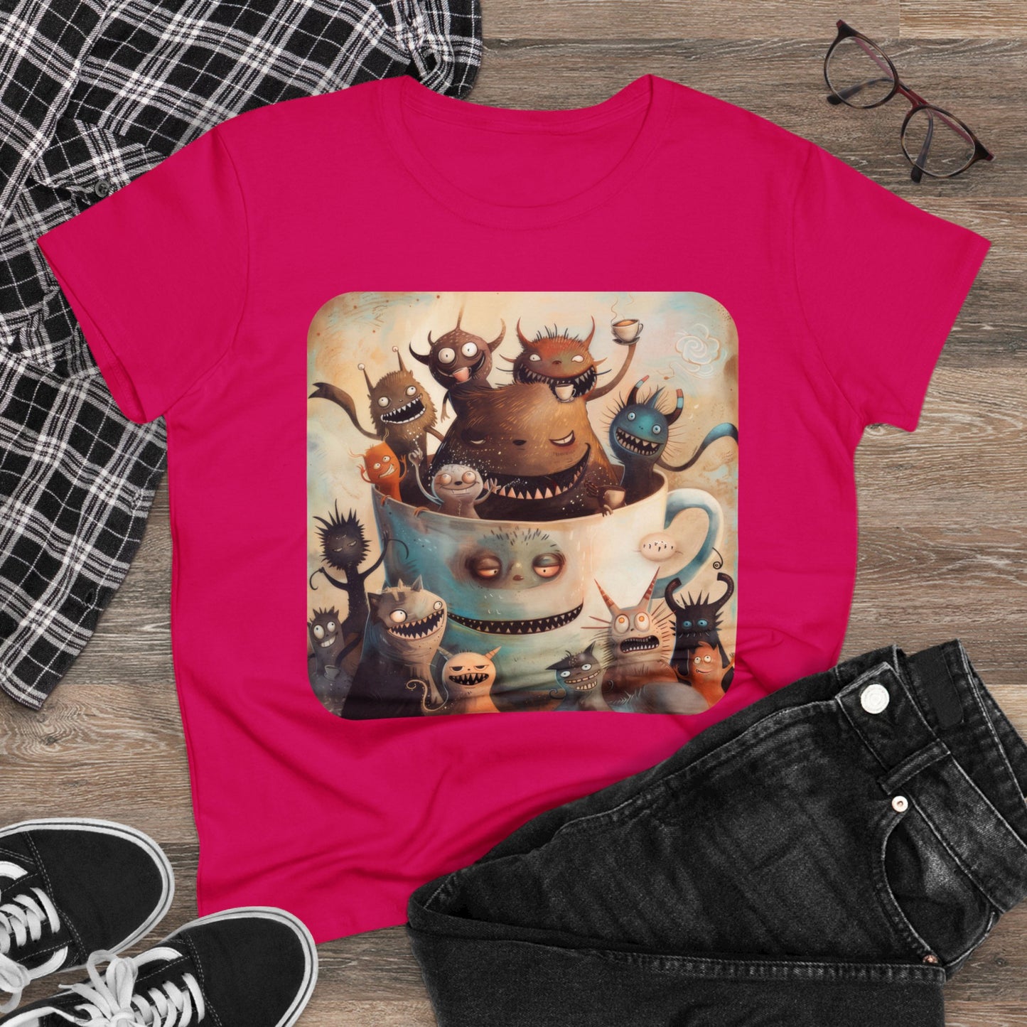 Coffee Critters - Women's Midweight Cotton Tee