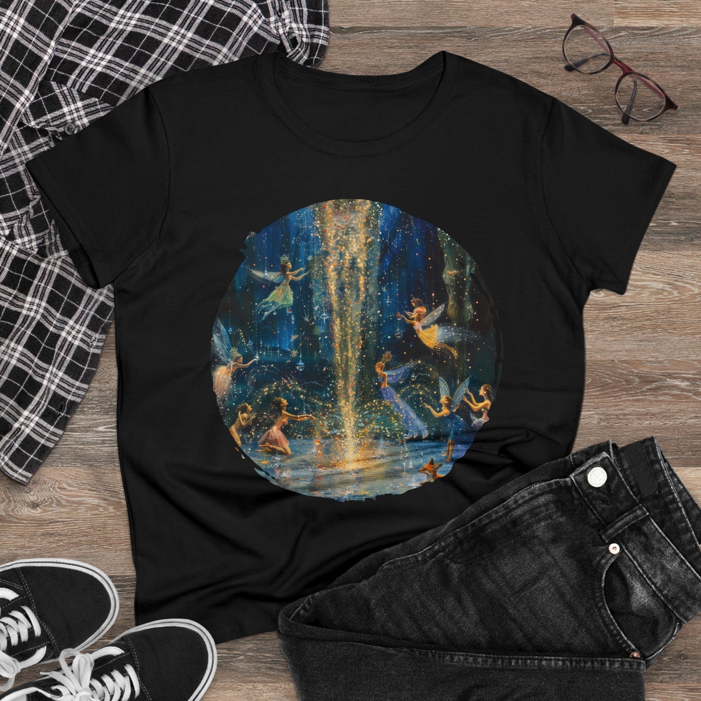 Fairy Celebration - Fantasy - Women's Midweight Cotton Tee