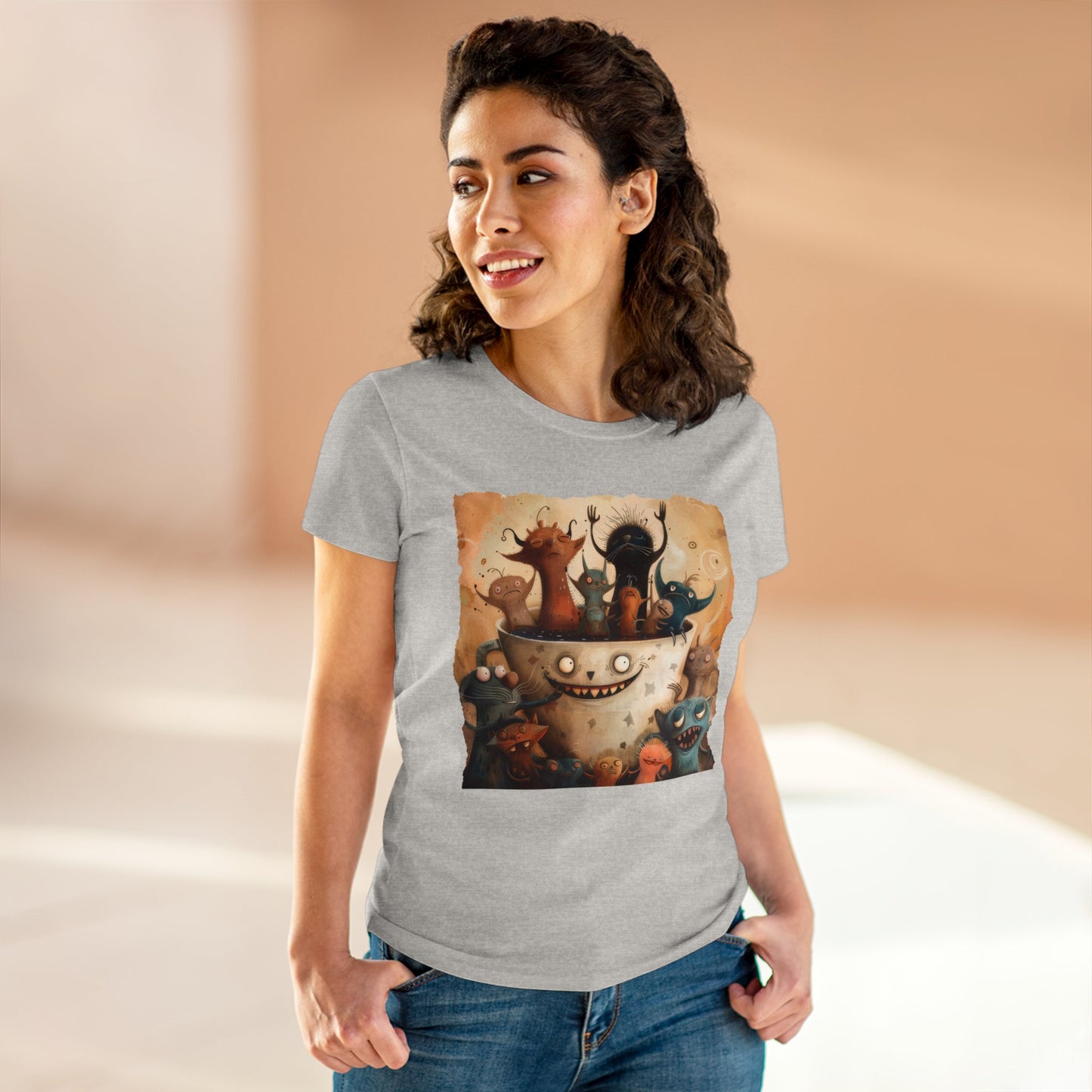 Coffee Critters - Women's Midweight Cotton Tee