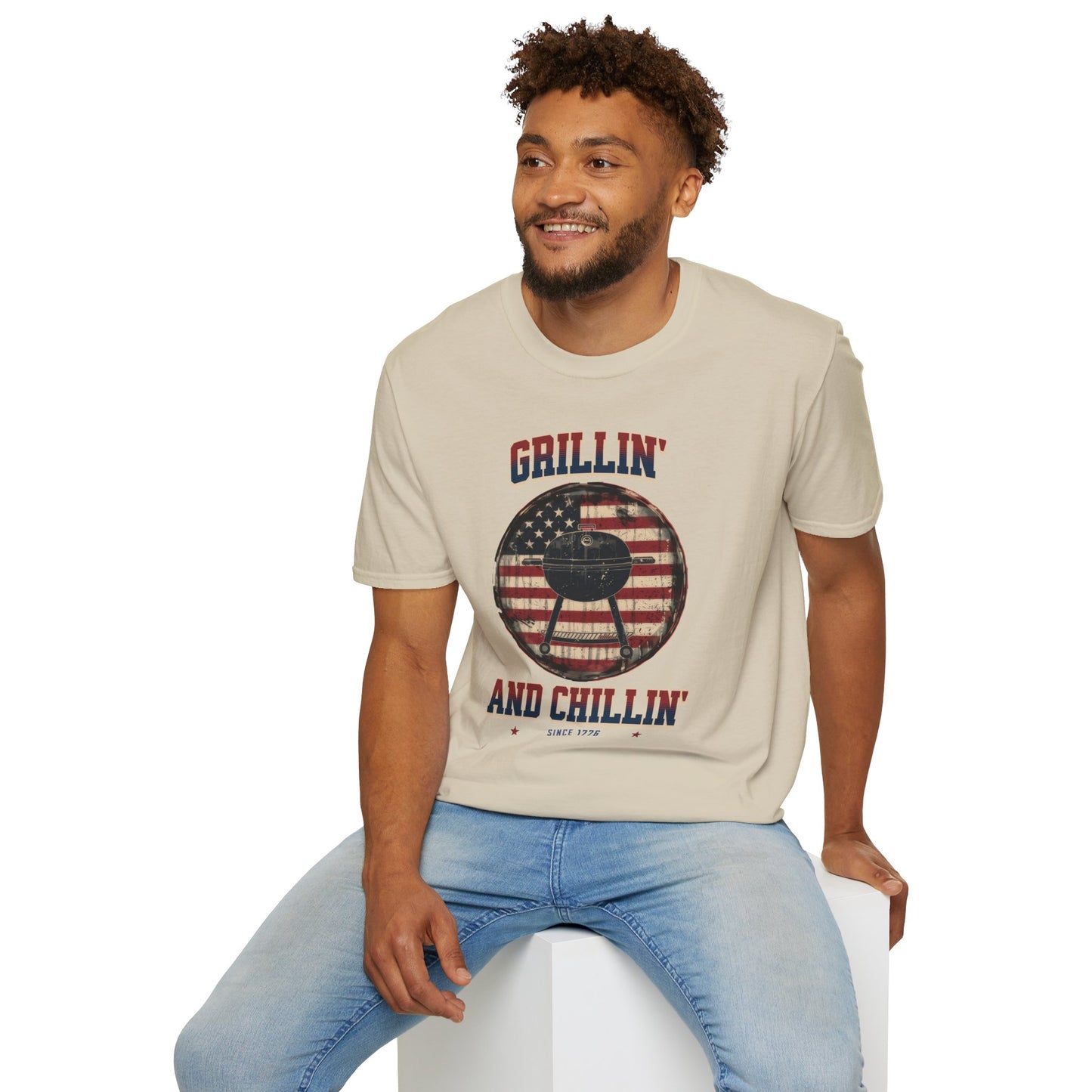 Grillin and Chillin - Unisex Softstyle T-Shirt