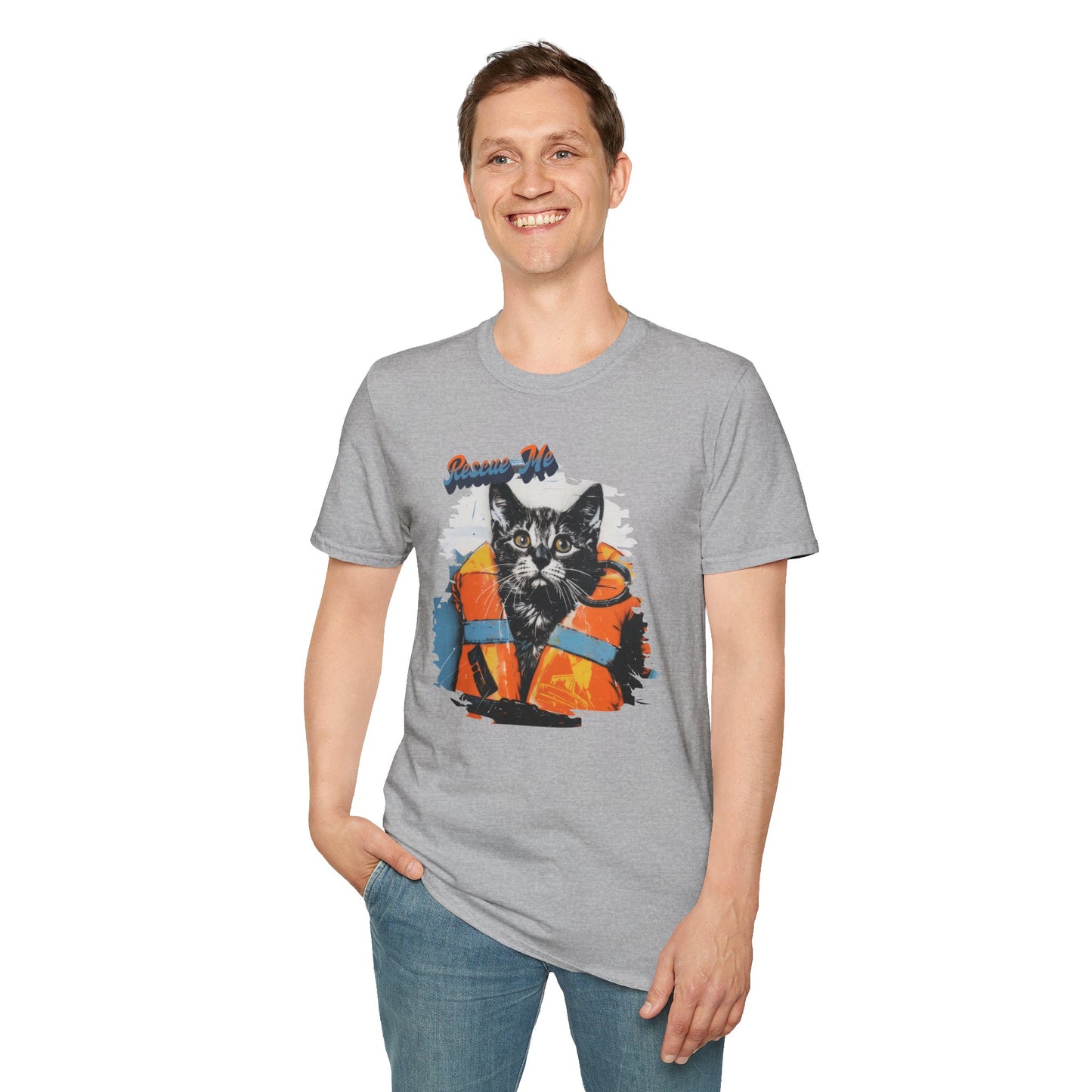 Rescue Cat - Unisex Softstyle T-Shirt