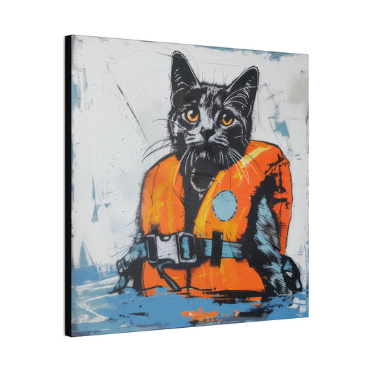 Rescue Cat - Canvas Stretched, 0.75"