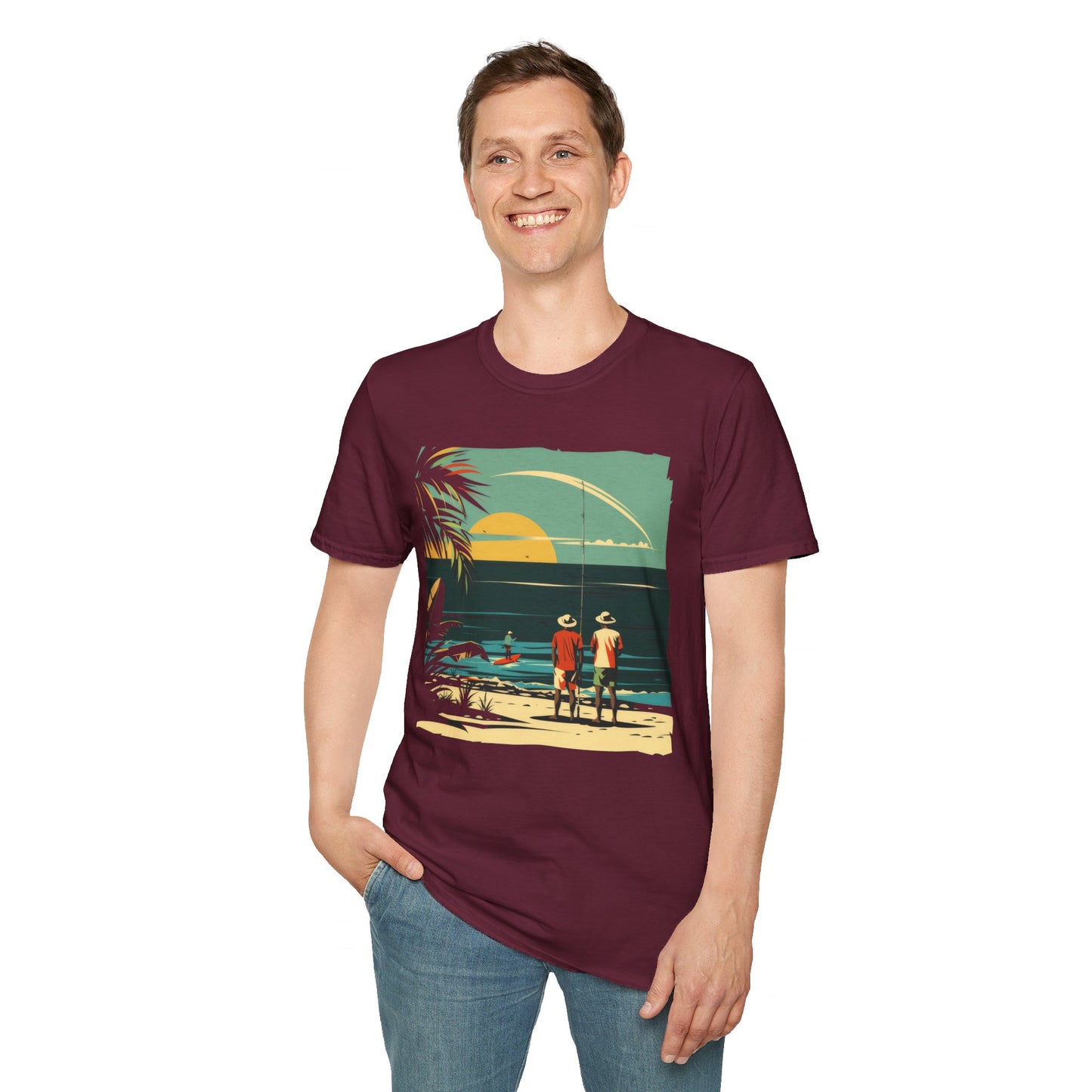 Surf Casting - Unisex Softstyle T-Shirt