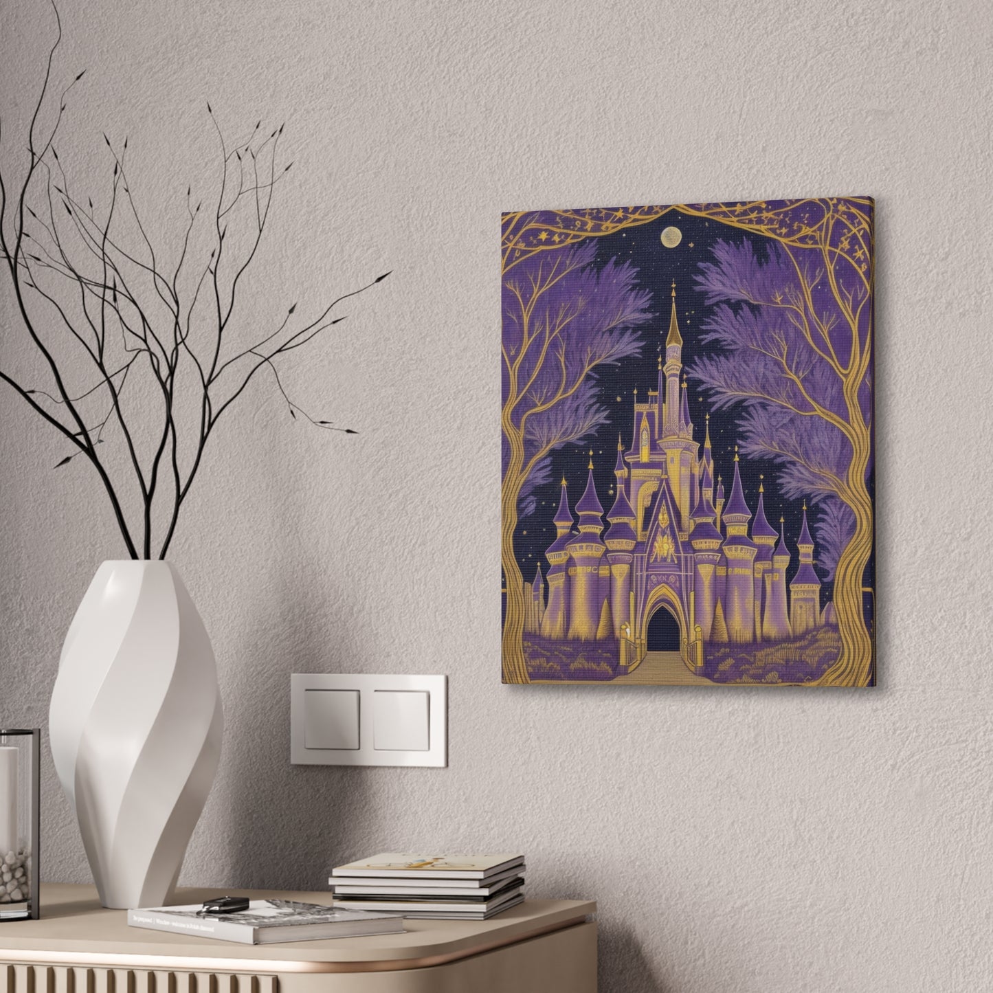 Purple Castle - Canvas Stretched, 0.75"