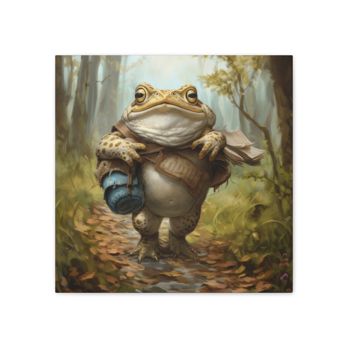 Traveling Toad - Canvas Stretched, 0.75"