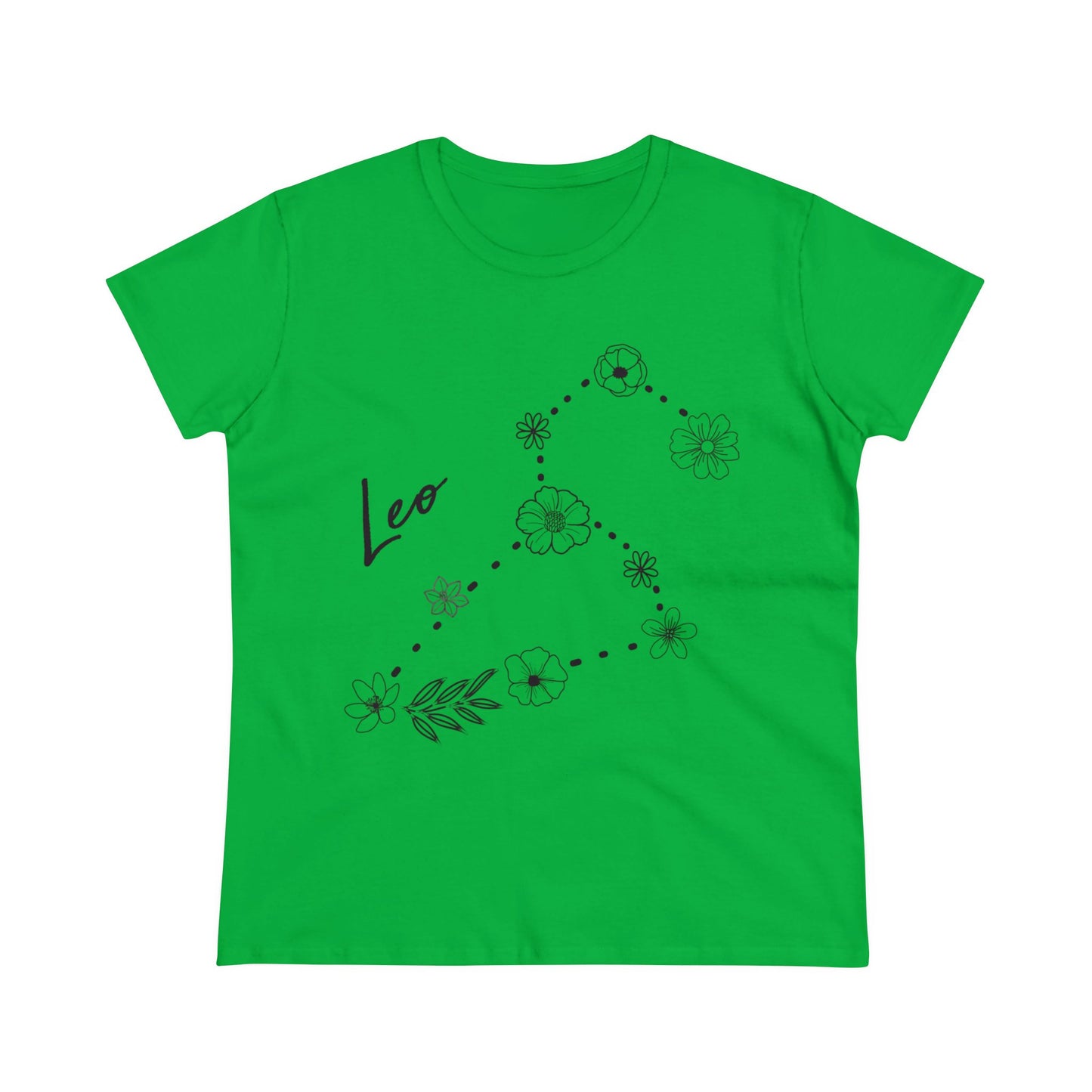 Flower Constellation - Leo - Astrology - Women's Midweight Cotton Tee