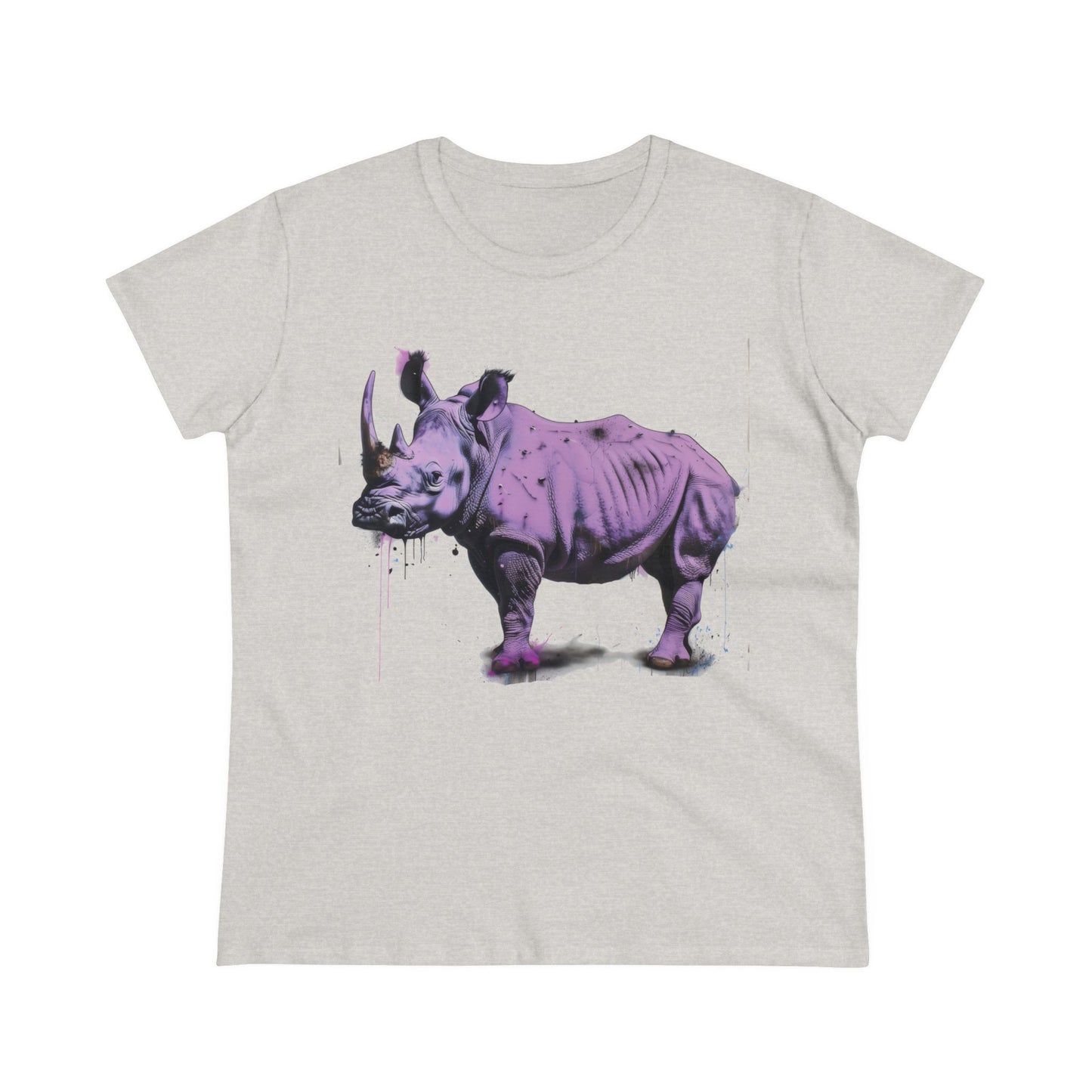 Purple Rhino - Women's Midweight Cotton Tee