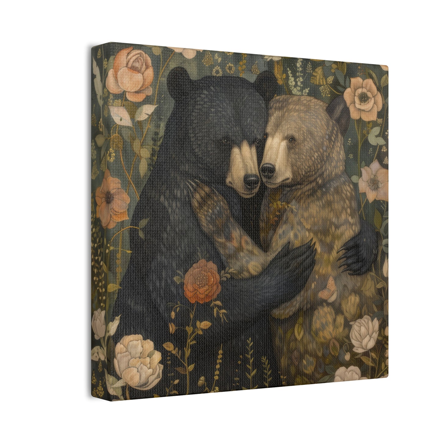 Hugging Bears - Canvas Stretched, 0.75" - Canvas Stretched, 0.75"