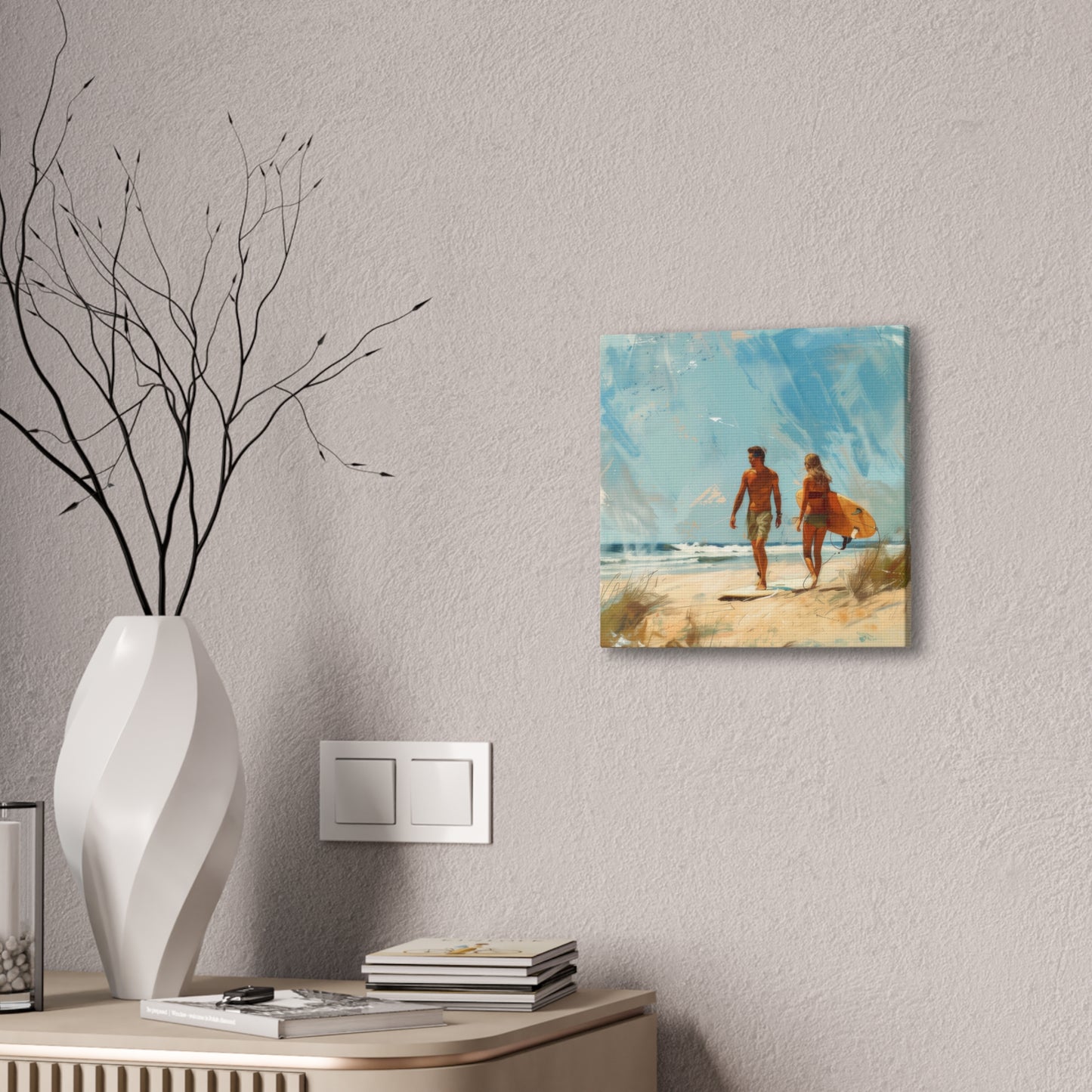 Beach and Surf  - Canvas Stretched, 0.75"