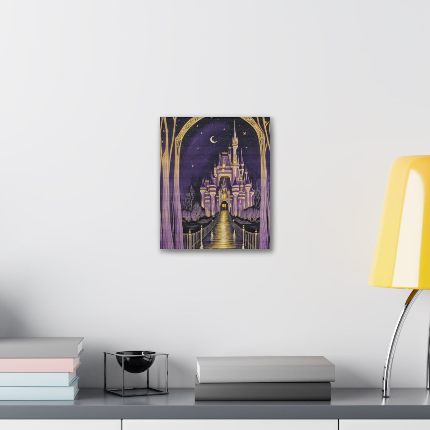 Purple Castle - Canvas Stretched, 0.75"