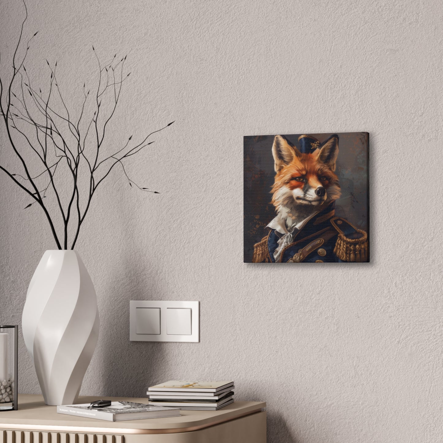 Captain Fox - Canvas Stretched, 0.75"