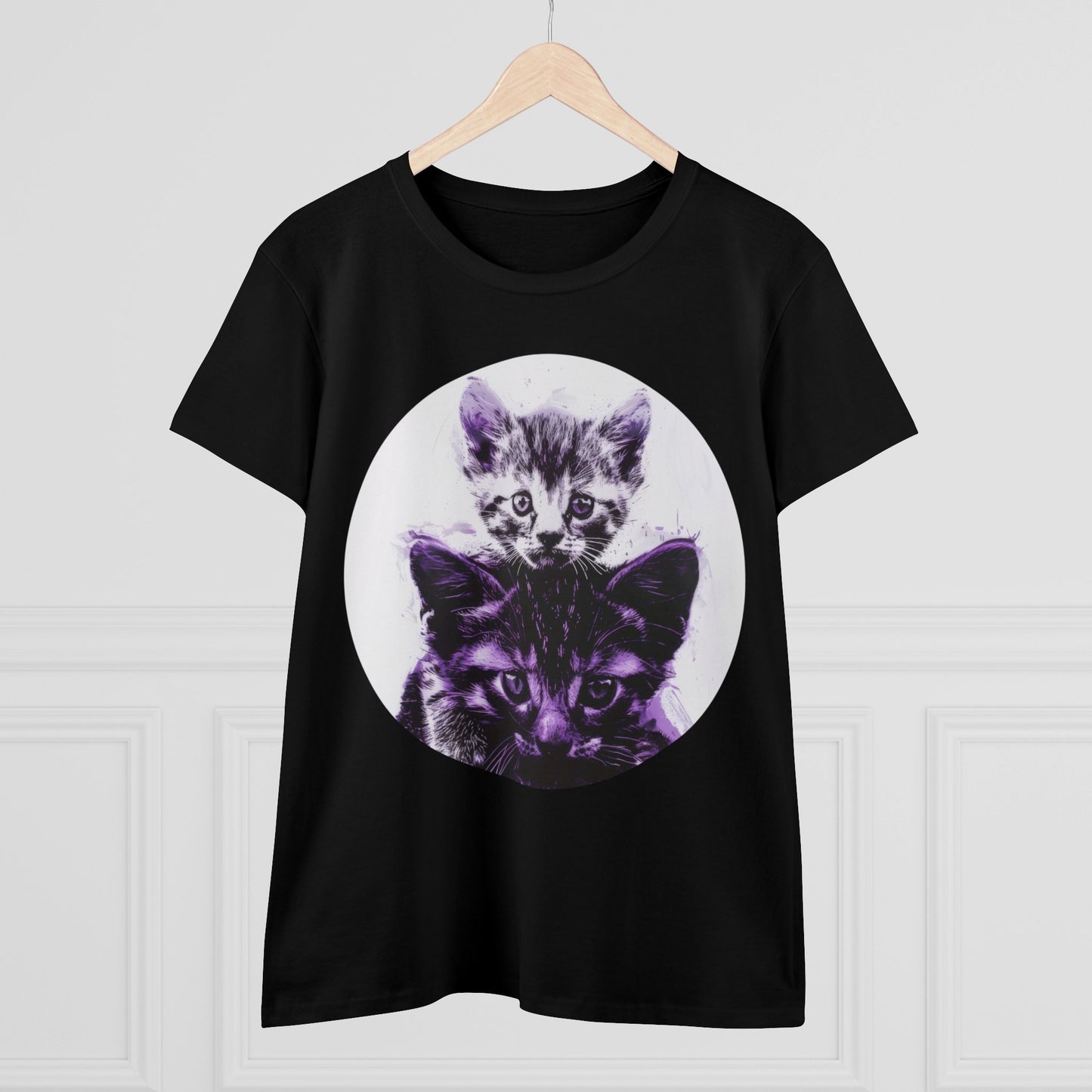 Stacked Cats - Women's Midweight Cotton Tee