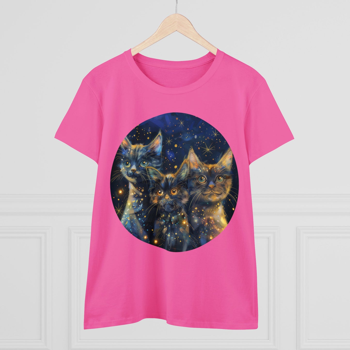 Sparkle Kitty - Women's Midweight Cotton Tee