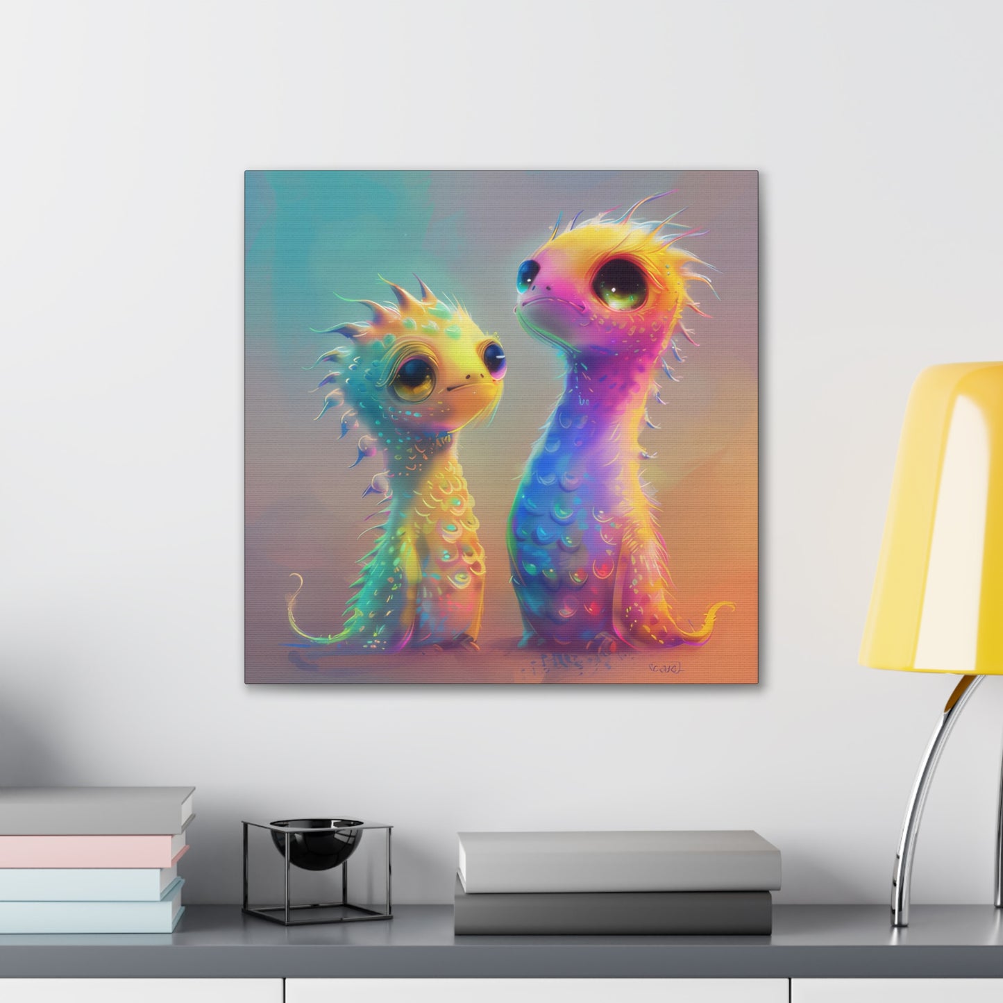 Iridescent Creatures - Canvas Stretched, 0.75"