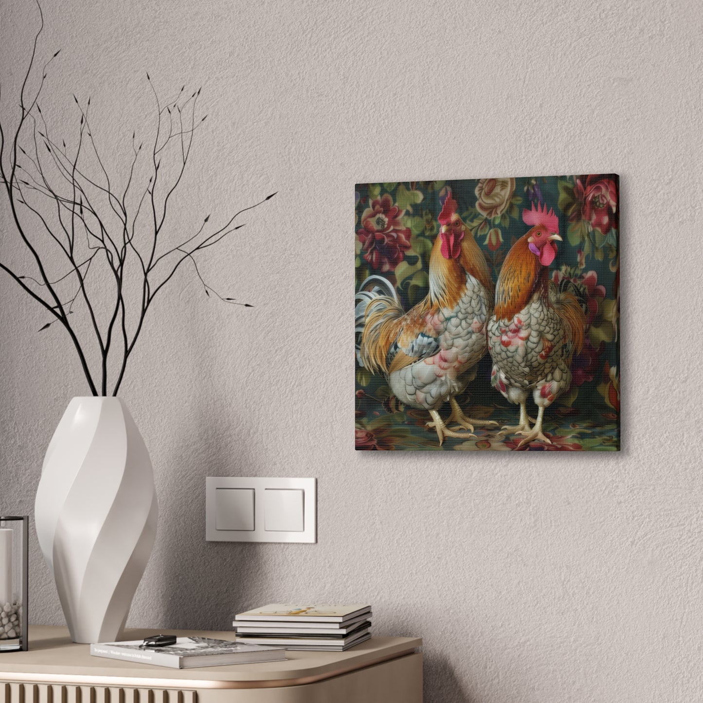 Chickens - Canvas Stretched, 0.75" - Canvas Stretched, 0.75"