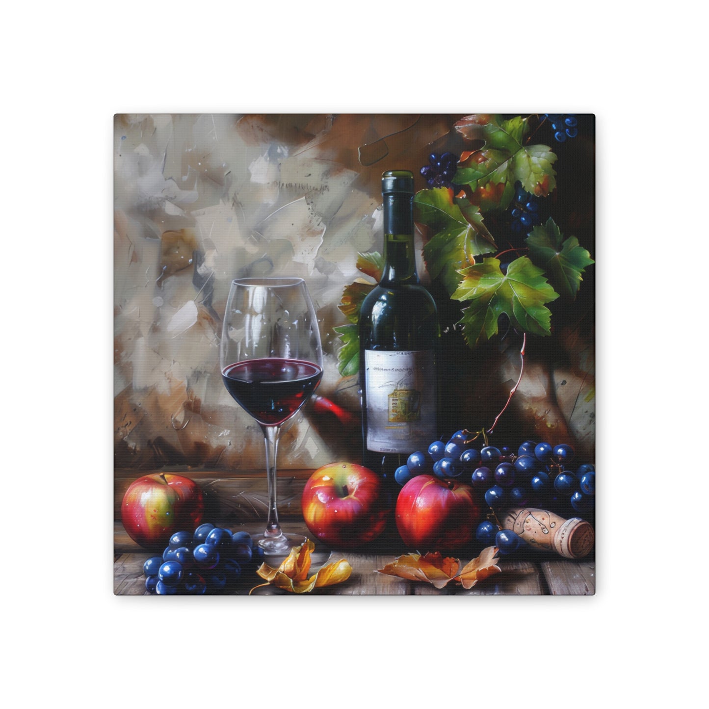 Wine - Canvas Stretched, 0.75"