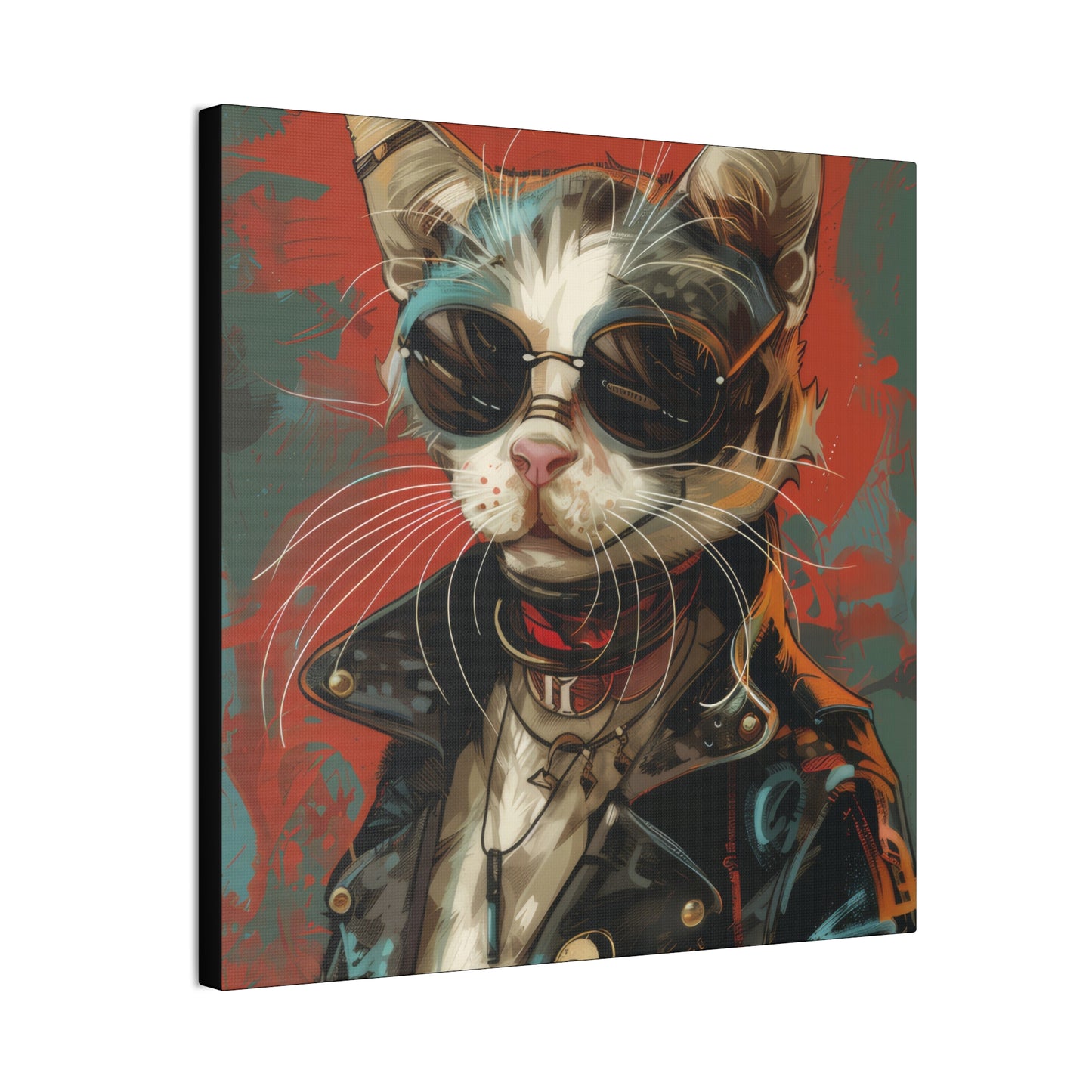 Mad Max Kitty - Canvas Stretched, 0.75" - Canvas Stretched, 0.75"