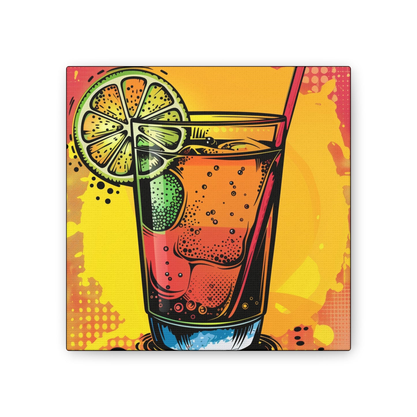 Summer Drinks - Canvas Stretched, 0.75"