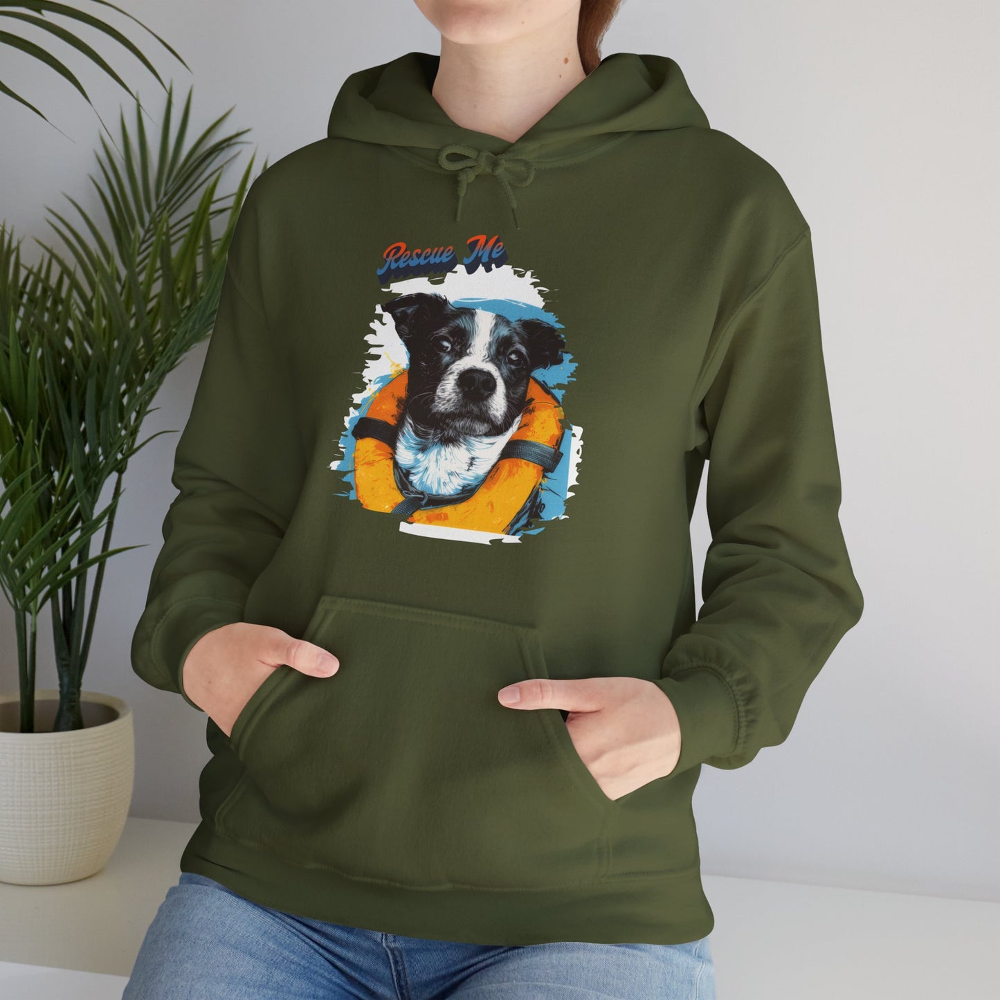 Rescue Dog - Unisex Heavy Blend™ Hooded Sweatshirt