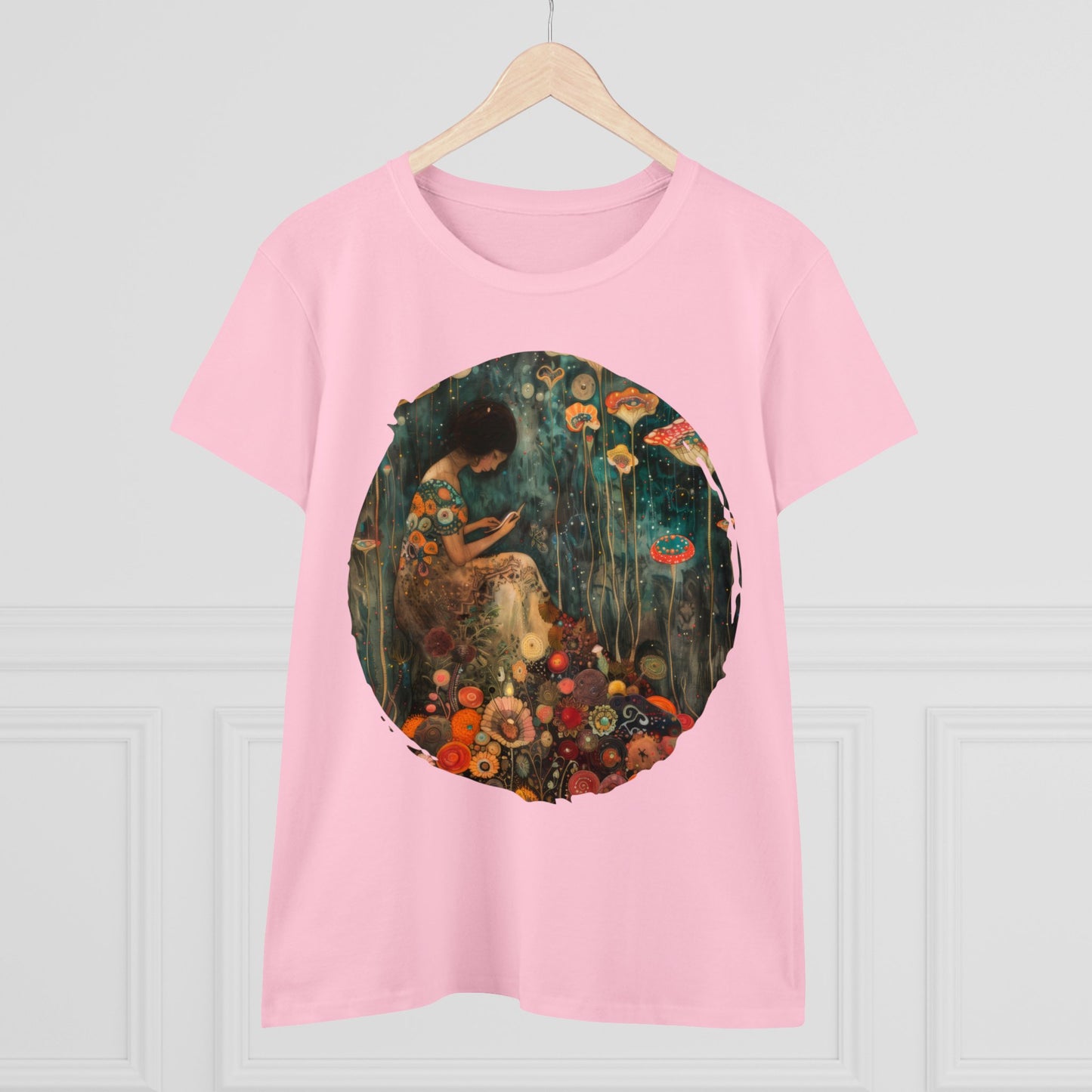 Mushroom Girl - Women's Midweight Cotton Tee