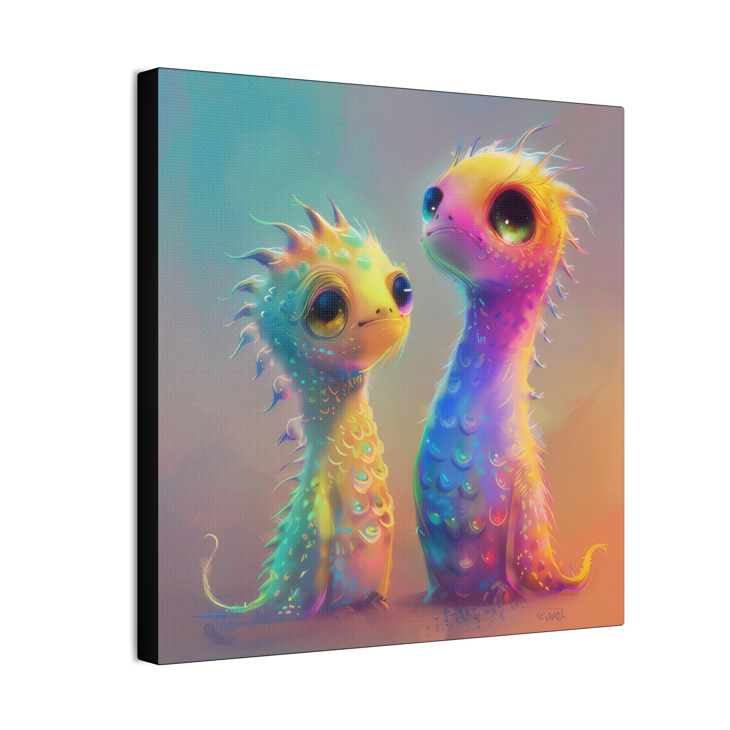 Iridescent Creatures - Canvas Stretched, 0.75"