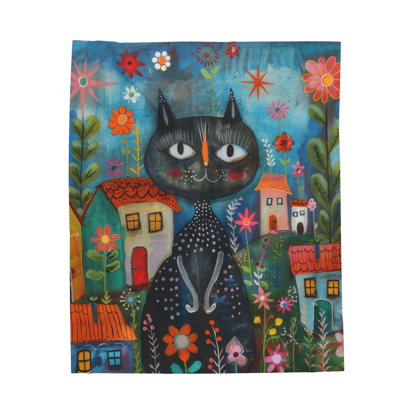 Cat - Velveteen Plush Blanket