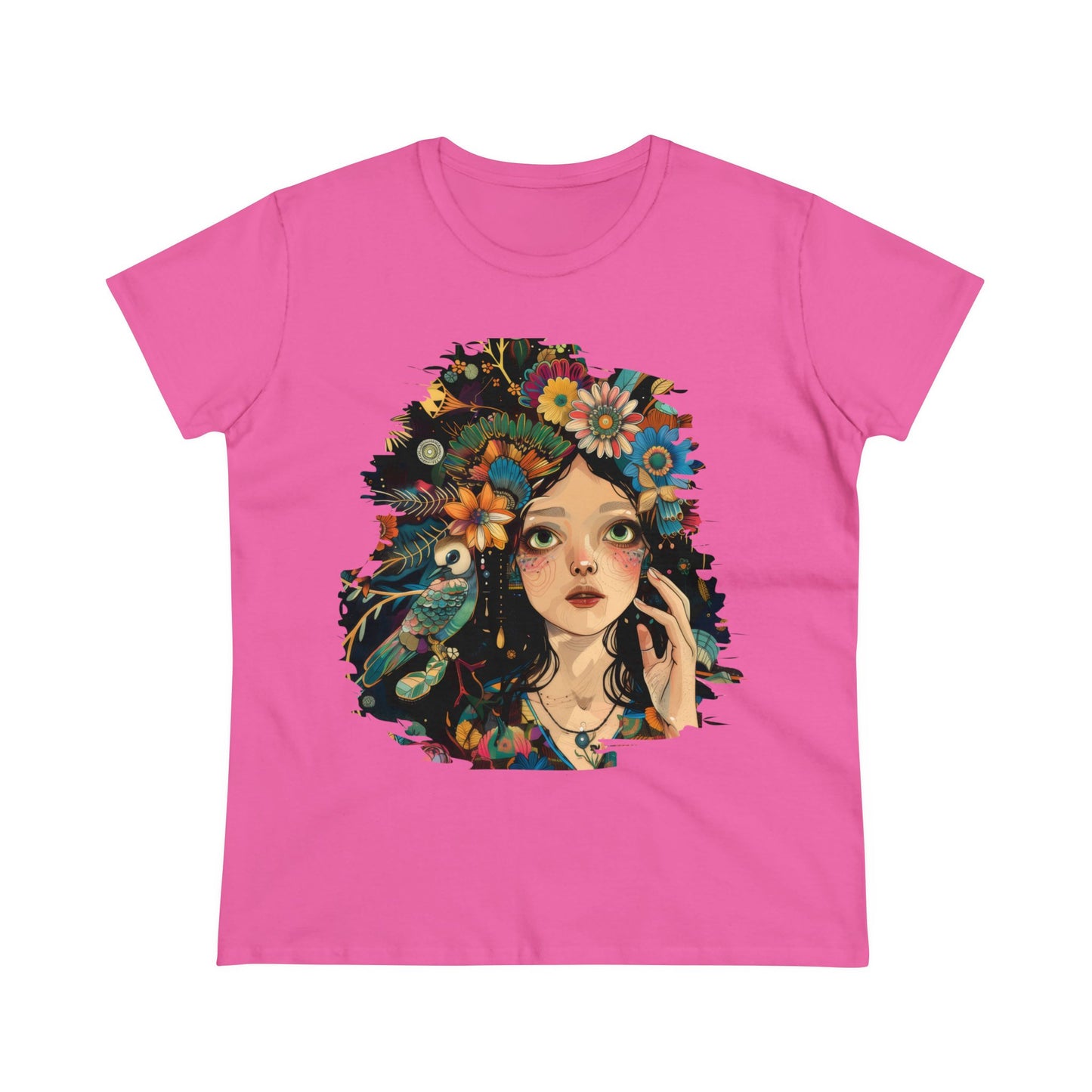 Flower Girl - Women's Midweight Cotton Tee