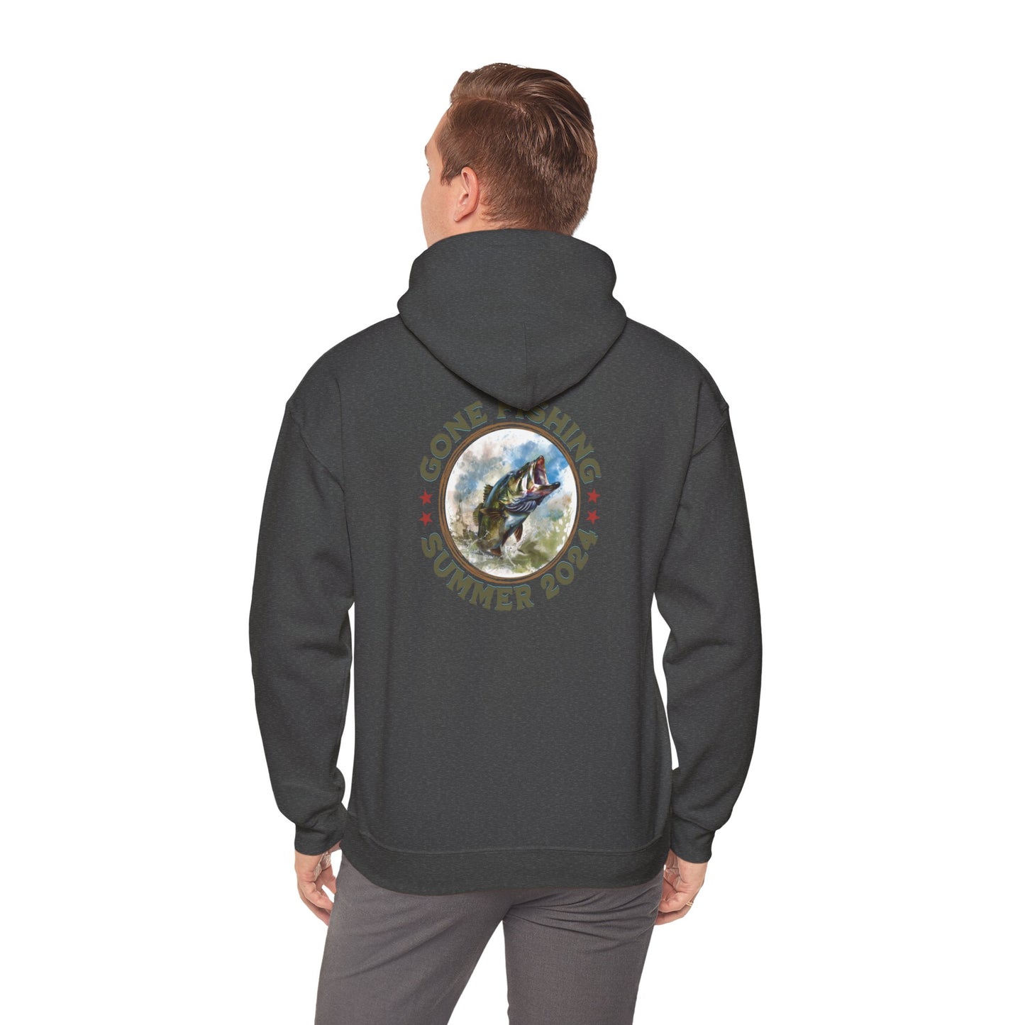 Gone Fishing - Unisex Heavy Blend™ Hooded Sweatshirt