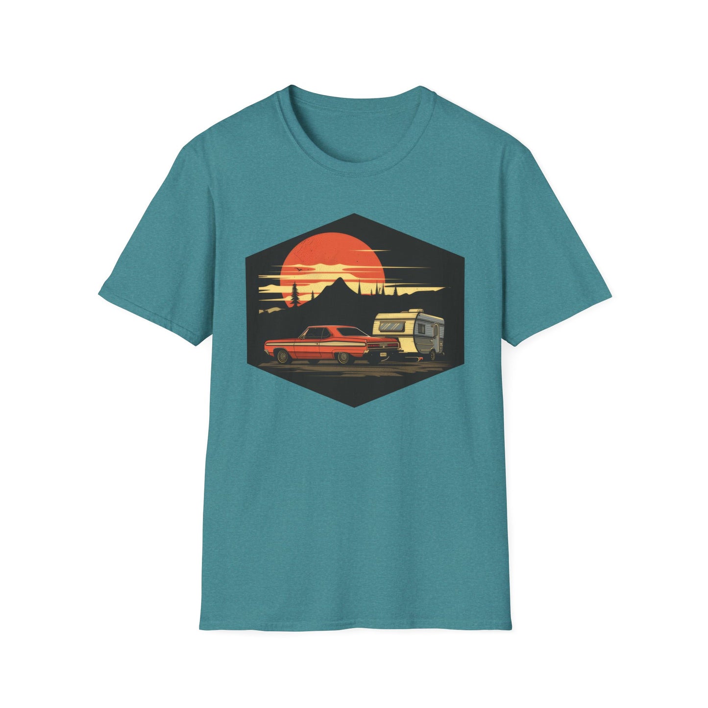 Camping! - Unisex Softstyle T-Shirt