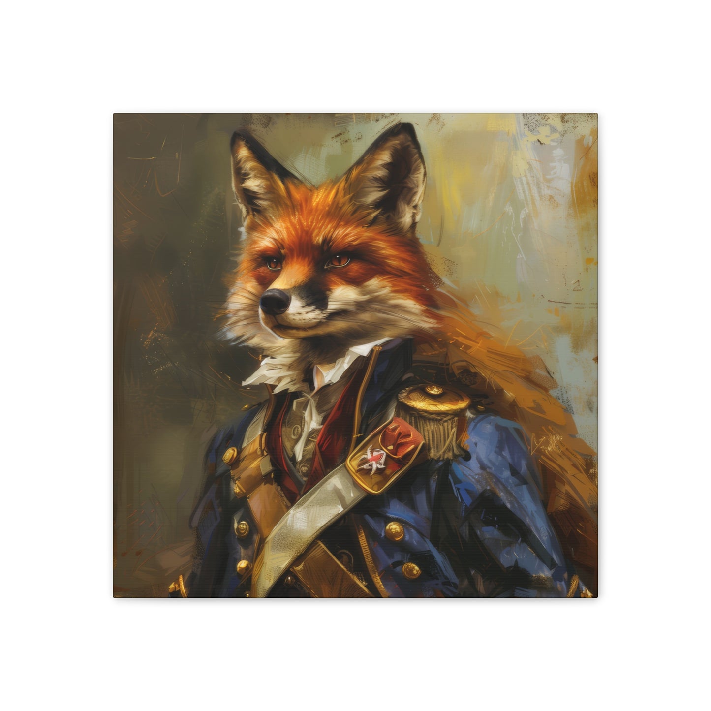 Major Fox - Canvas Stretched, 0.75"