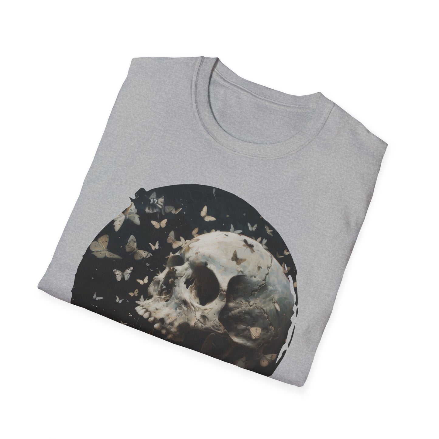 Skulls and Butterflies - Unisex Softstyle T-Shirt