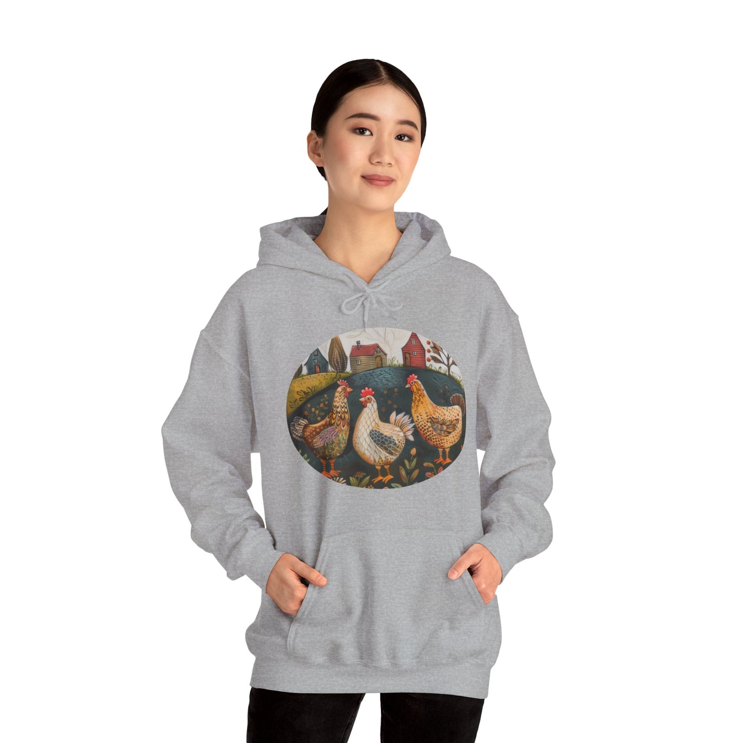 Chickens - Unisex Heavy Blend™ Hooded Sweatshirt