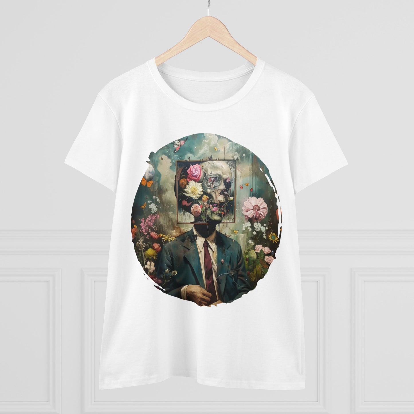 Flowers on My Mind - Women's Midweight Cotton Tee