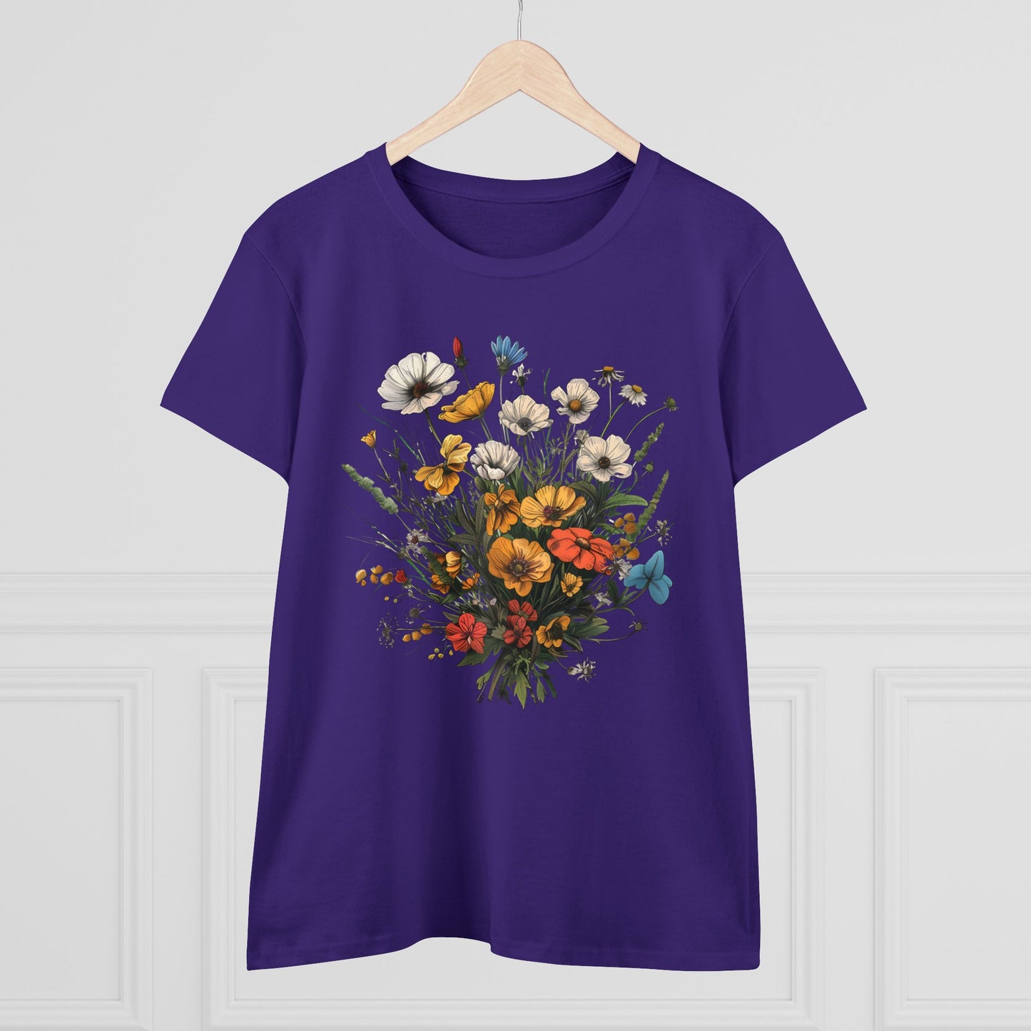 Wildflowers - Women's Midweight Cotton Tee