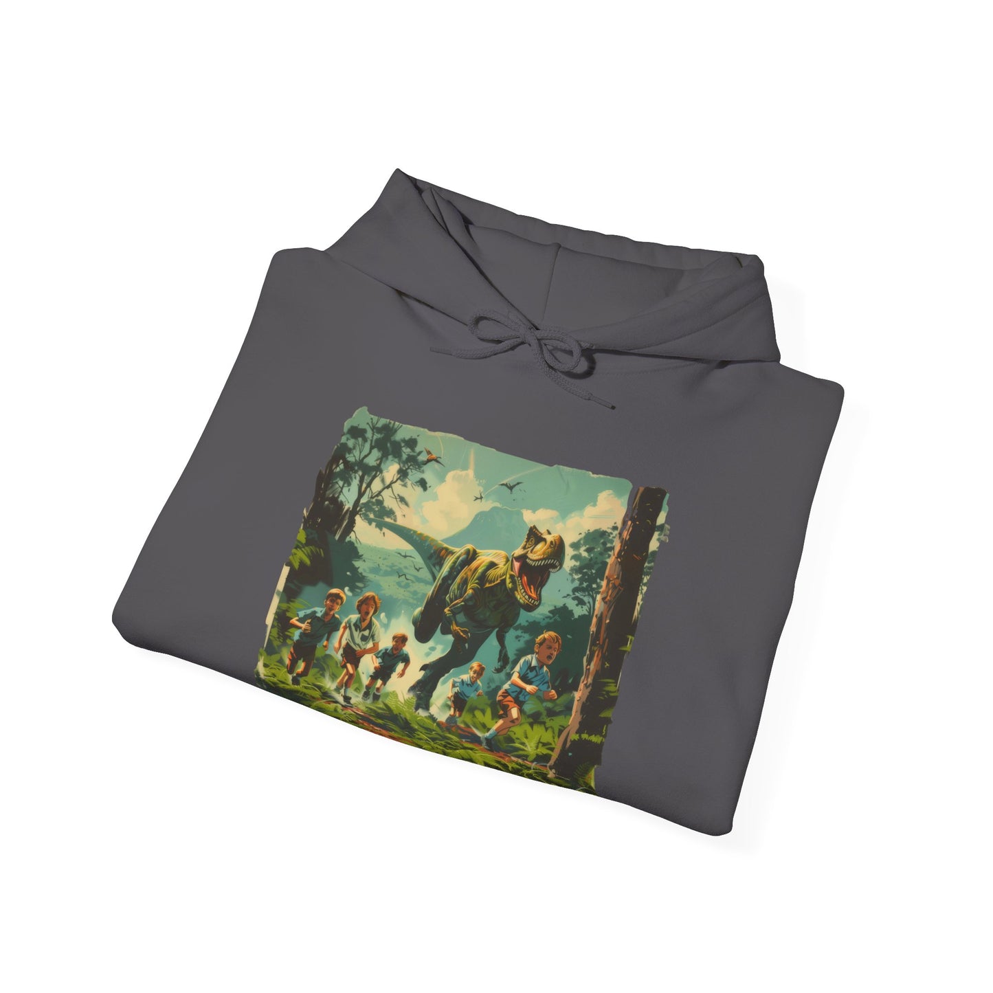 Dinosaur Chase - Unisex Heavy Blend™ Hooded Sweatshirt