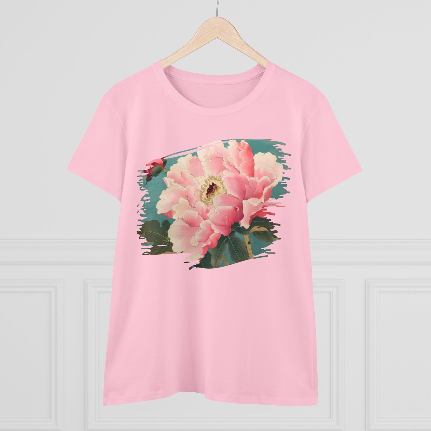 Peony - Flower - Women's Midweight Cotton Tee