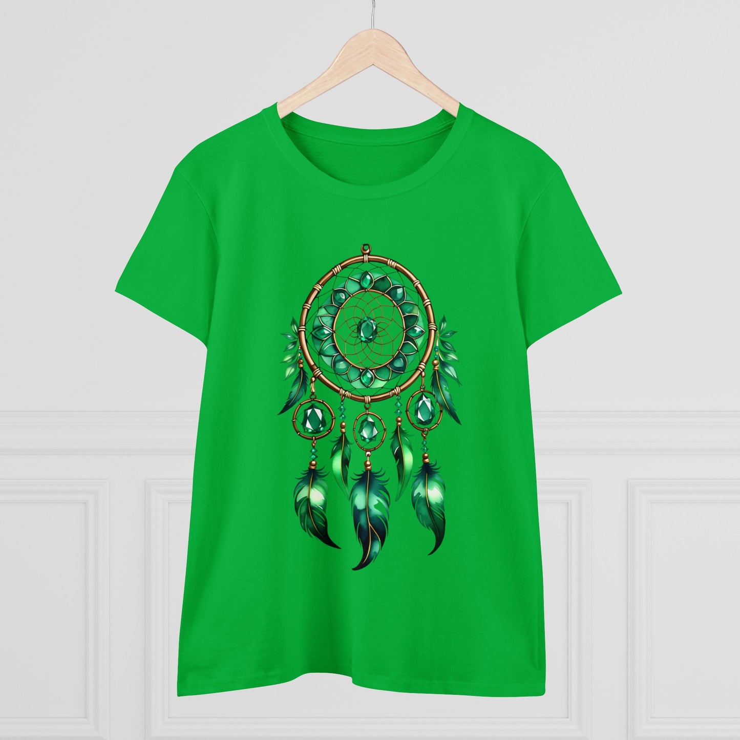 Emerald Dream Catcher - Taurus - Astrology - Women's Midweight Cotton Tee