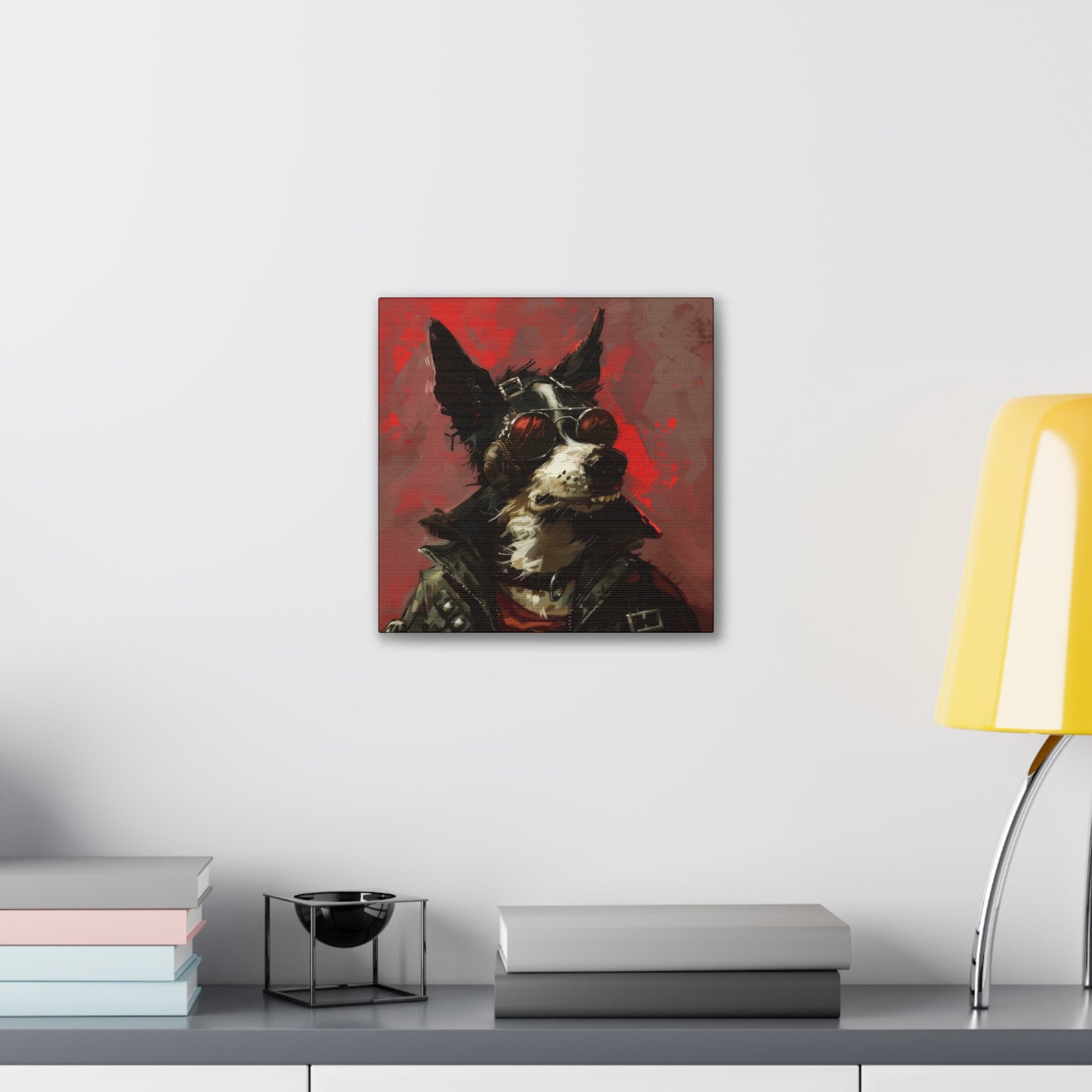 Punk Dog - Canvas Stretched, 0.75"