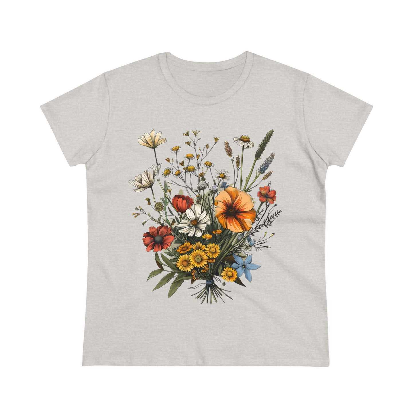 Wildflowers - Women's Midweight Cotton Tee