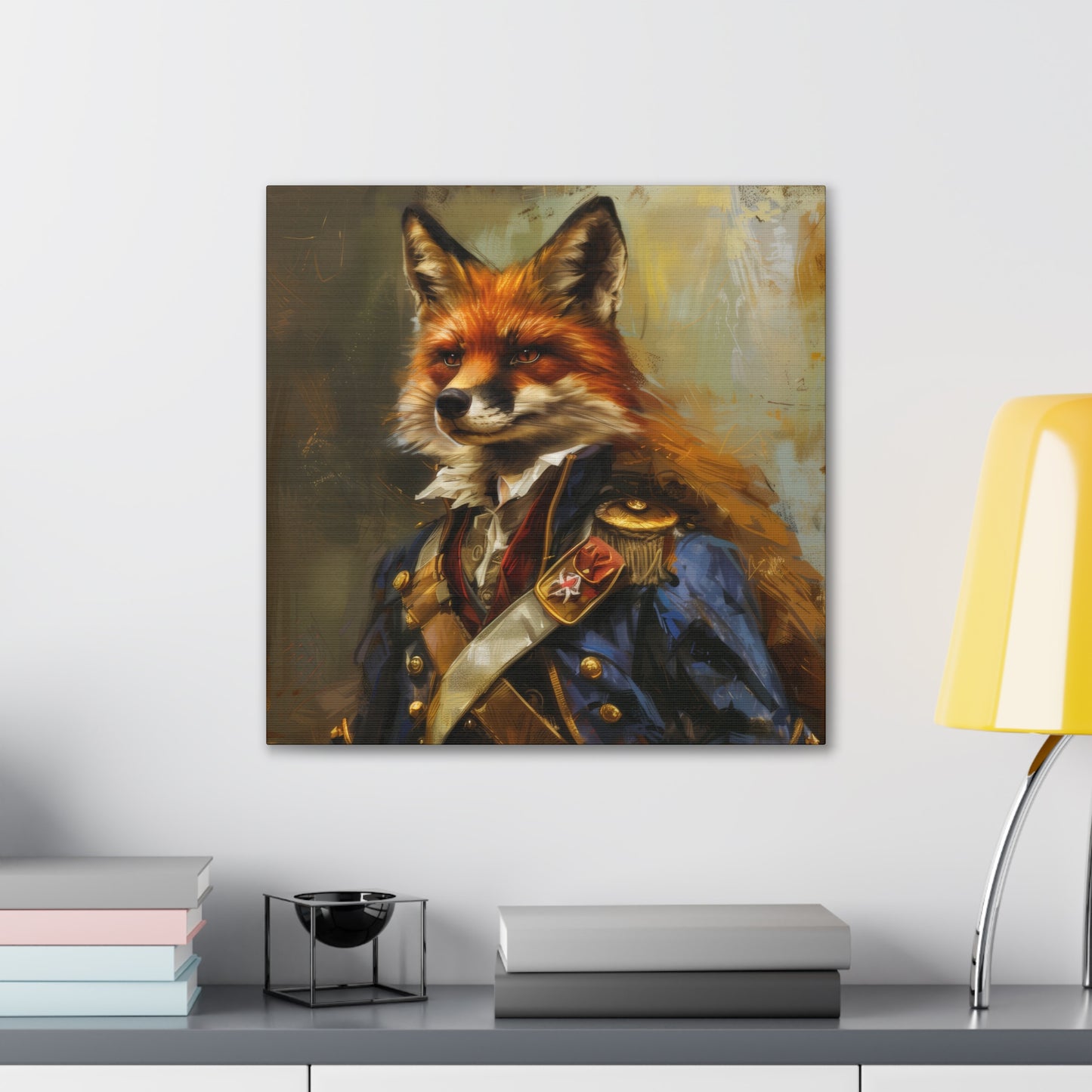 Major Fox - Canvas Stretched, 0.75"