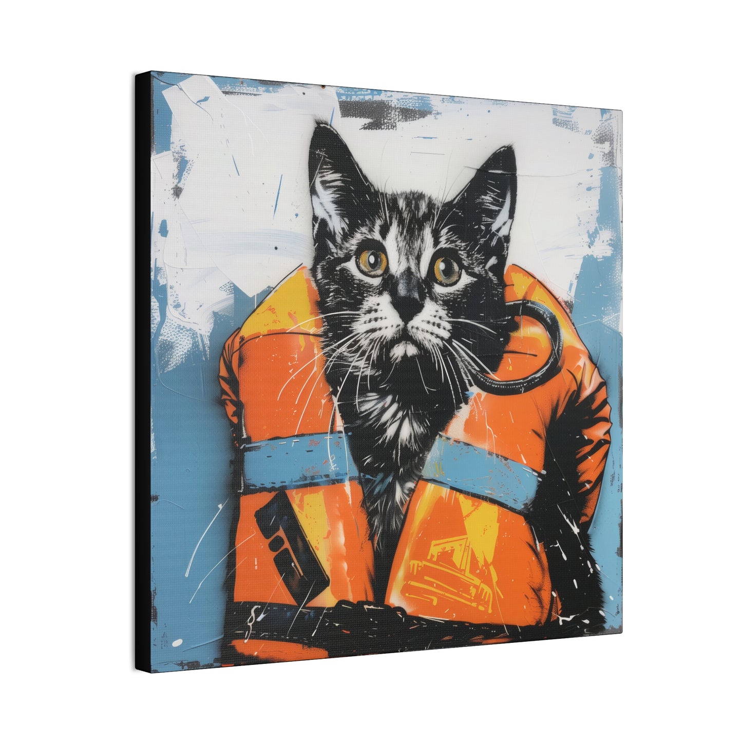 Rescue Cat - Canvas Stretched, 0.75"